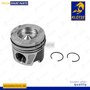Piston complete with rings