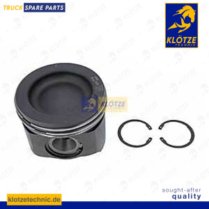 Piston complete with rings