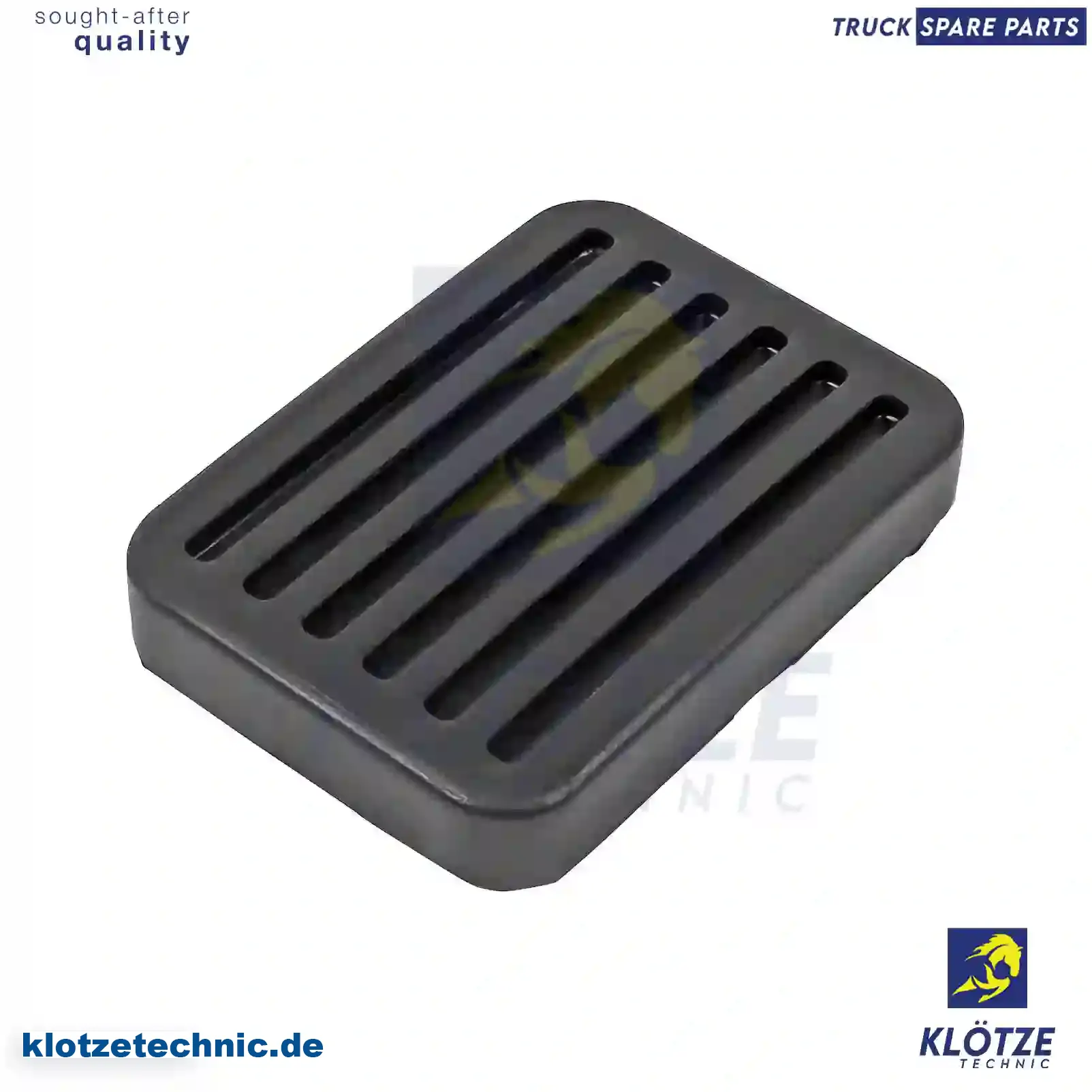 Pedal Rubber 0031317, 0082481, 31317, 82481, ZG40020-0008, 0031317, 0082481, 31317, 82481, ZG40020-0008 || Klötze Technic Automotive Air Brake Systems