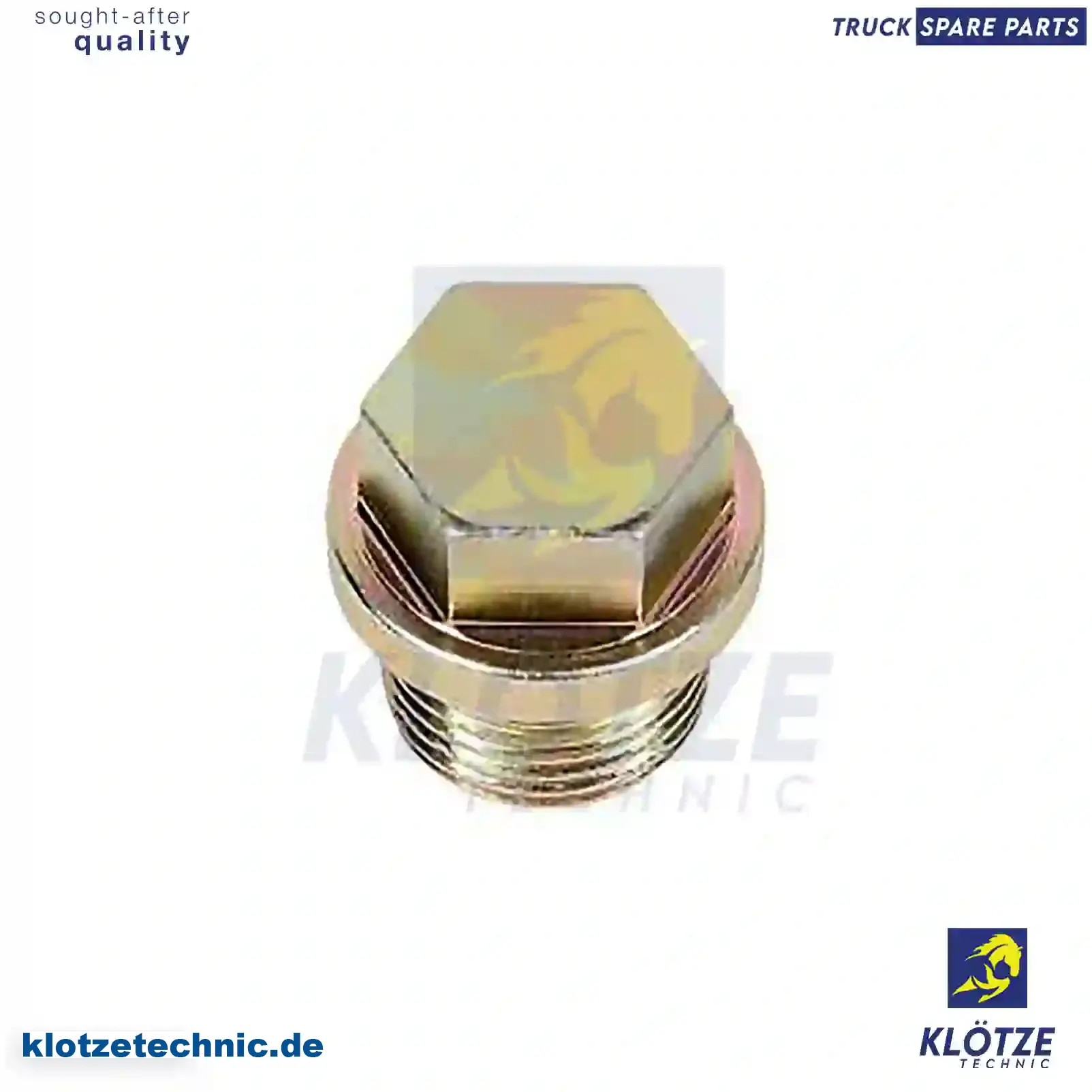 Screw Plug 51903100108, 51903100127, 000910018002, 3279970030, 3469970130, 4429970030, ZG41502-0008, 51903100108, 51903100127, 000910018002, 3279970030, 3469970130, 4429970030, ZG41502-0008 || Klötze Technic Automotive Air Brake Systems