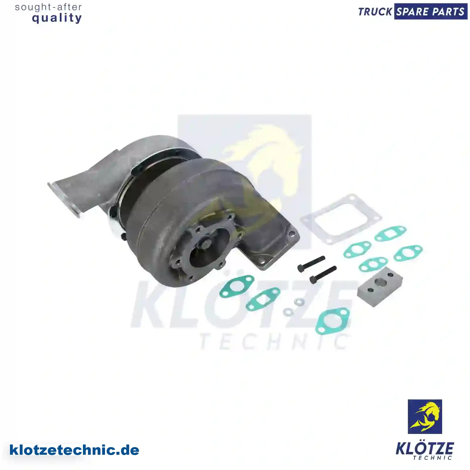 Turbocharger, With Gasket Kit 51091007257, 51091007258, 51091007259, 51091007283, 51091009257, 51091009258, 51091009259, 51091009283, 51091007257, 51091007258, 51091007259, 51091007283, 51091009257, 51091009258, 51091009259, 51091009283 || Klötze Technic Automotive Air Brake Systems