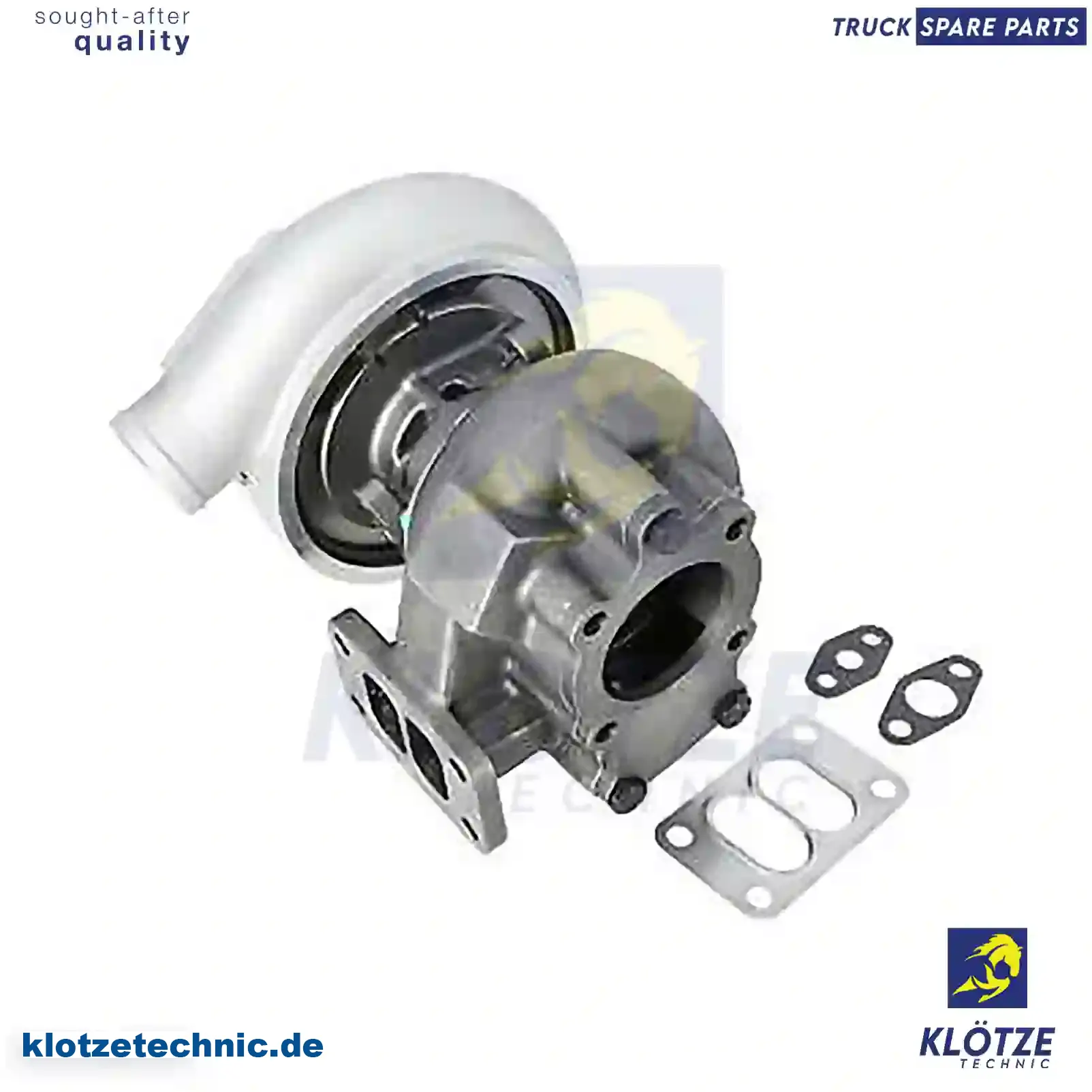 Turbocharger, With Gasket Kit 51091007298, 51091007321, 51091007439, 51091009298, 51091009321, 51091009439, 51091007298, 51091007321, 51091007439, 51091009298, 51091009321, 51091009439 || Klötze Technic Automotive Air Brake Systems