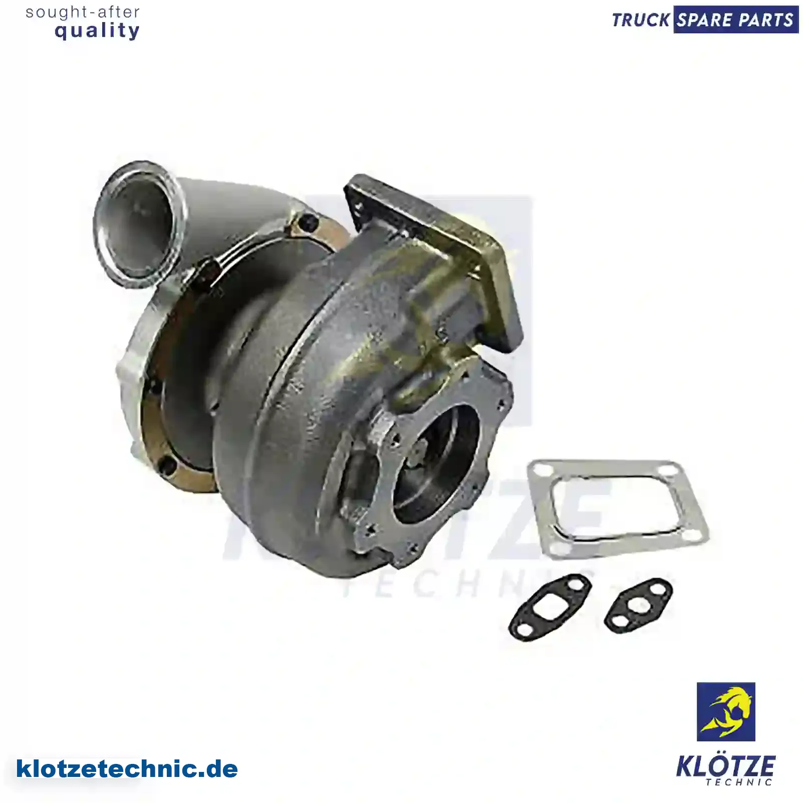 Turbocharger, With Gasket Kit 422856, 422923, 422934, 422935, 422936, 422987, 479920, 5003367, 5003368, 5003388, 5006388, 5009388, ZG02210-0008, 422856, 422923, 422934, 422935, 422936, 422987, 479920, 5003367, 5003368, 5003388, 5006388, 5009388, ZG02210-0008 || Klötze Technic Automotive Air Brake Systems