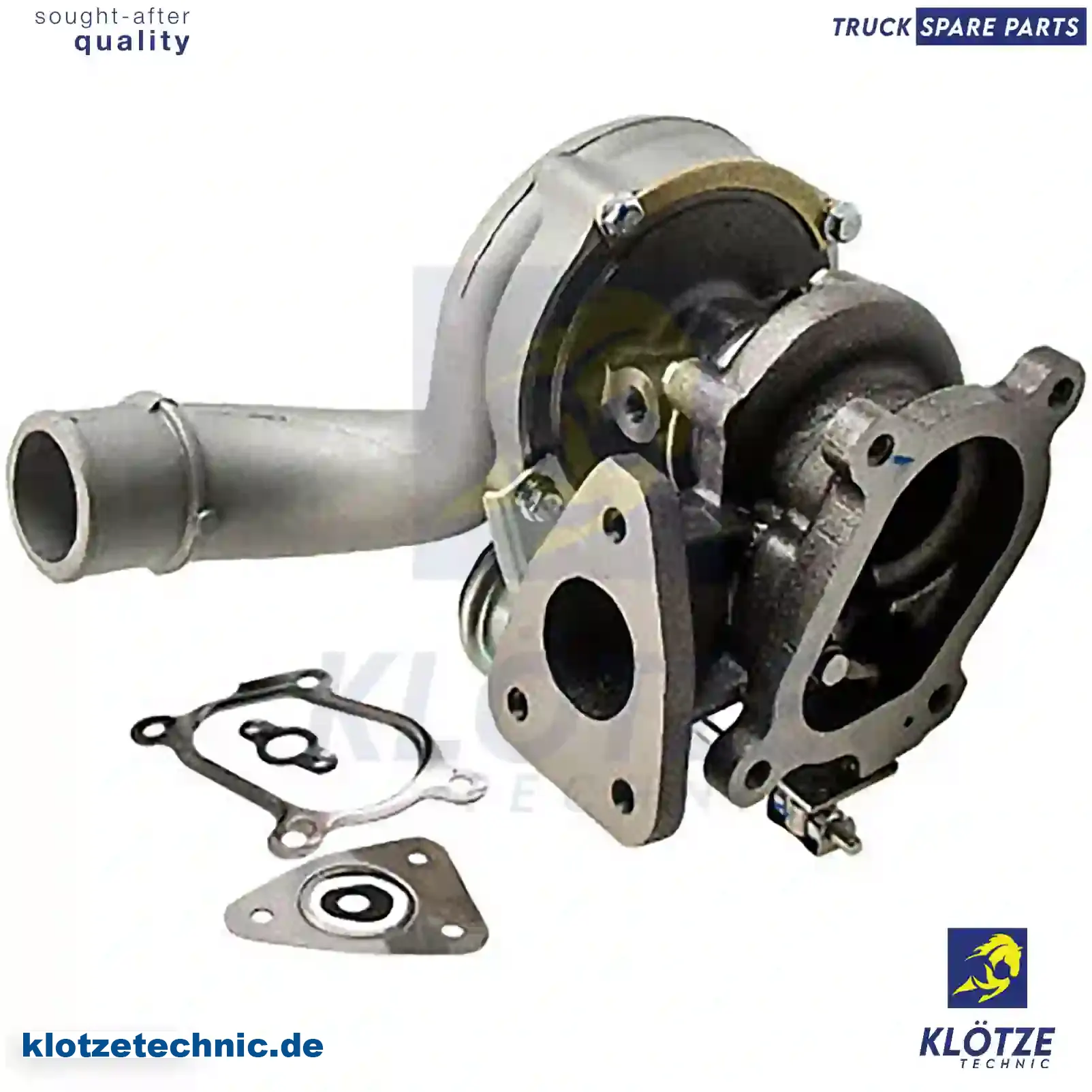 Turbocharger, Without Gasket Kit 9112327, 93161963, 93184465, 14411-00QAD, 4404327, 4432306, 860096, 7701473757, 7711134973, 8200036999, 8200715889, 9112327, 93161963, 93184465, 14411-00QAD, 4404327, 4432306, 860096, 7701473757, 7711134973, 8200036999, 8200715889 || Klötze Technic Automotive Air Brake Systems