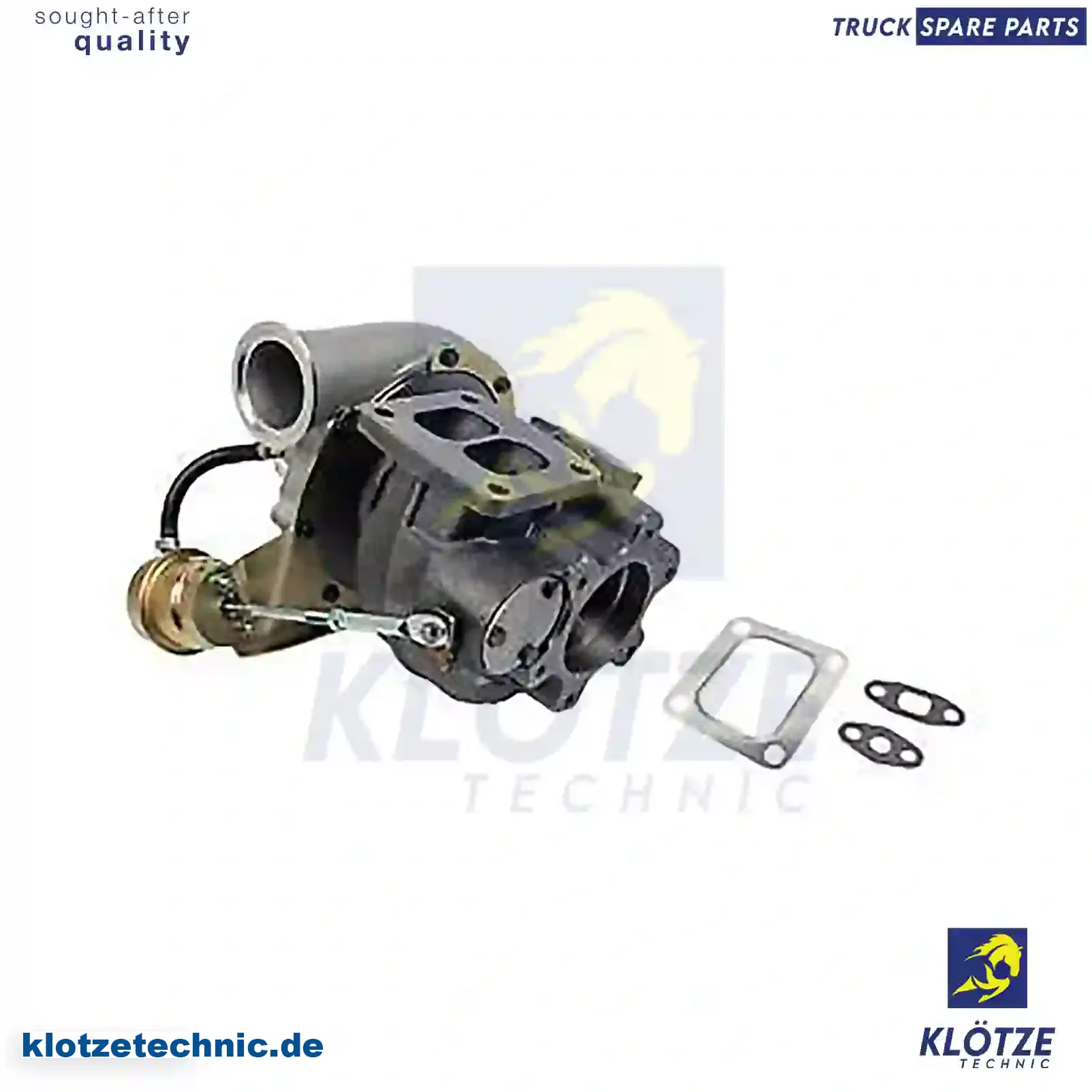 Turbocharger, with Gasket Kit 504033070, 504033071, 61319900, 61320348, 61320661, 61320662, 61320909, 61320961, 61321174, 504033070, 504033071, 61319900, 61320348, 61320661, 61320662, 61320909, 61320961, 61321174 || Klötze Technic Automotive Air Brake Systems