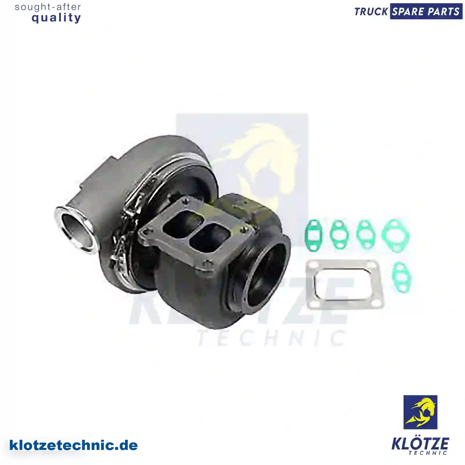 Turbocharger, With Gasket Kit 10571618, 1443192, 1443193, 1538370, 1538371, 538370, 571618, 10571618, 1443192, 1443193, 1538370, 1538371, 538370, 571618 || Klötze Technic Automotive Air Brake Systems