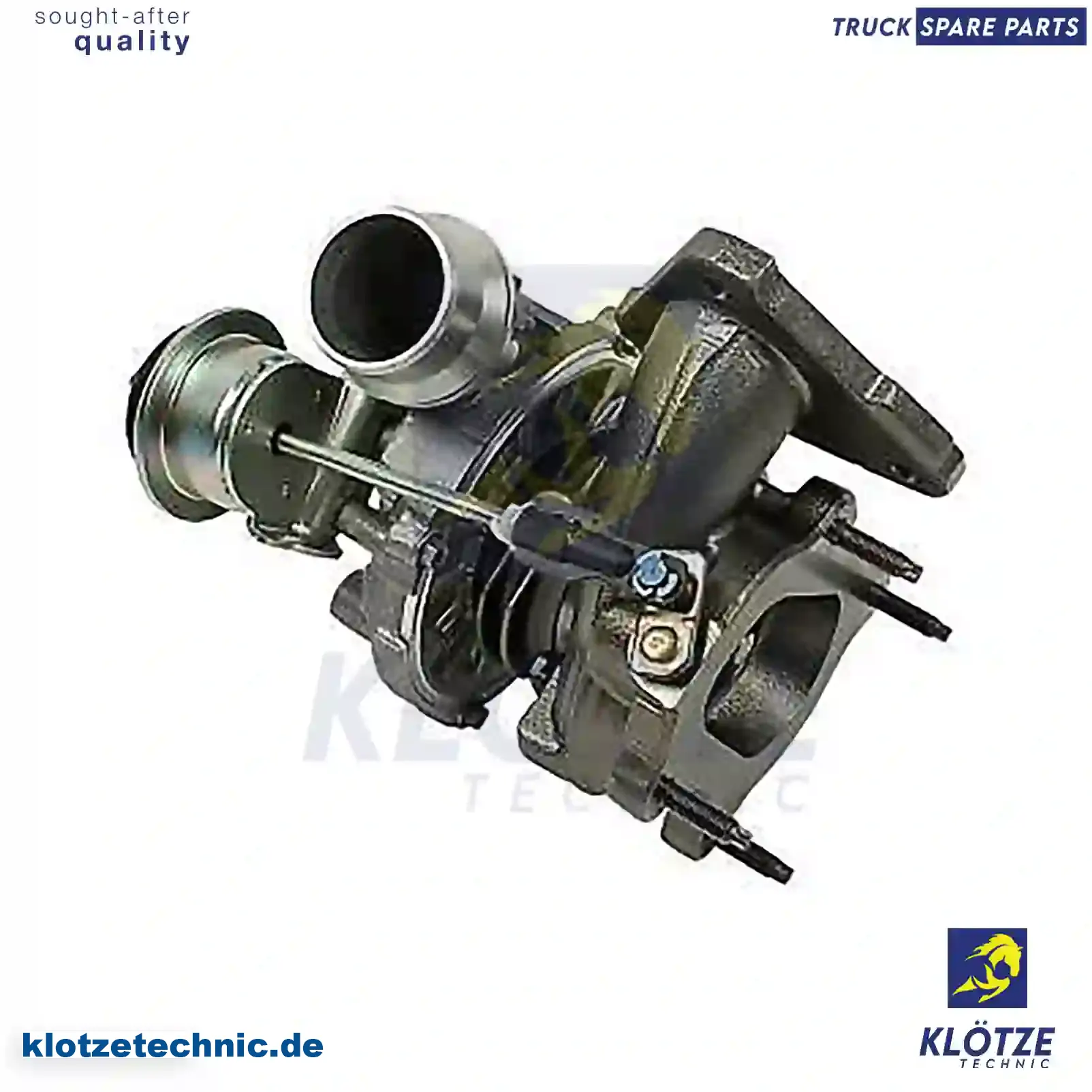 Turbocharger, Without Gasket Kit 93190658, 4417471, 7701477421, 7711368862, 8200433479, 8200683866, 8200766765, 8200879731, 93190658, 4417471, 7701477421, 7711368862, 8200433479, 8200683866, 8200766765, 8200879731 || Klötze Technic Automotive Air Brake Systems