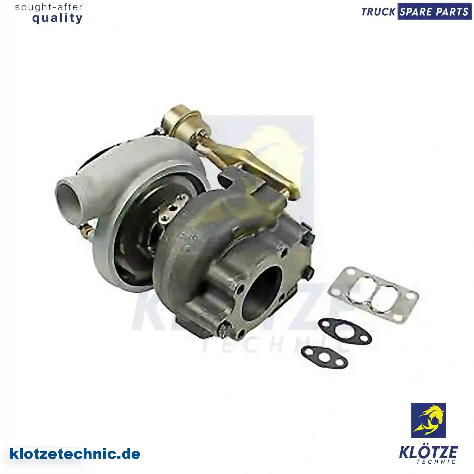 Turbocharger, With Gasket Kit 51091007285, 51091007311, 51091007366, 51091007455, 51091009285, 51091009311, 51091009366, 51091009455, 51091007285, 51091007311, 51091007366, 51091007455, 51091009285, 51091009311, 51091009366, 51091009455 || Klötze Technic Automotive Air Brake Systems