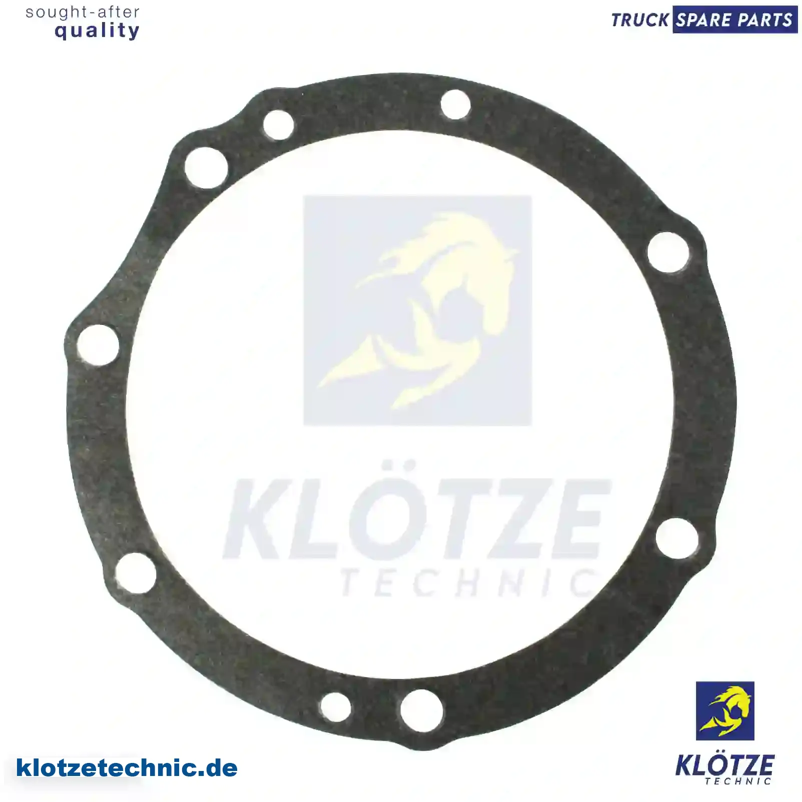 Gasket, Bearing Housing 3460770380, 3550770080, 3600770180, 3460770380, 3550770080, 3600770180 || Klötze Technic Automotive Air Brake Systems