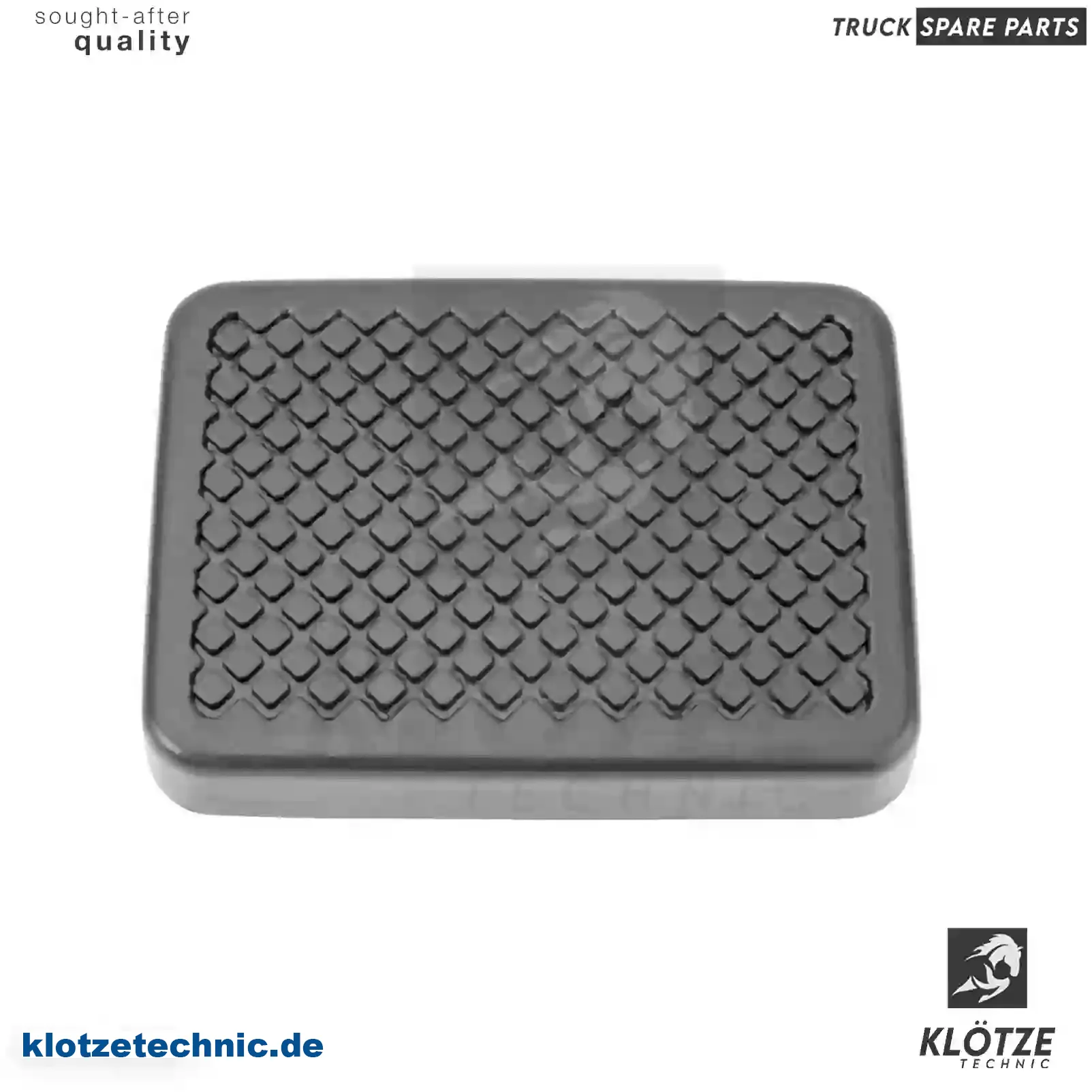 Pedal Rubber 1576051, ZG40012-0008, 1576051, ZG40012-0008 || Klötze Technic Automotive Air Brake Systems