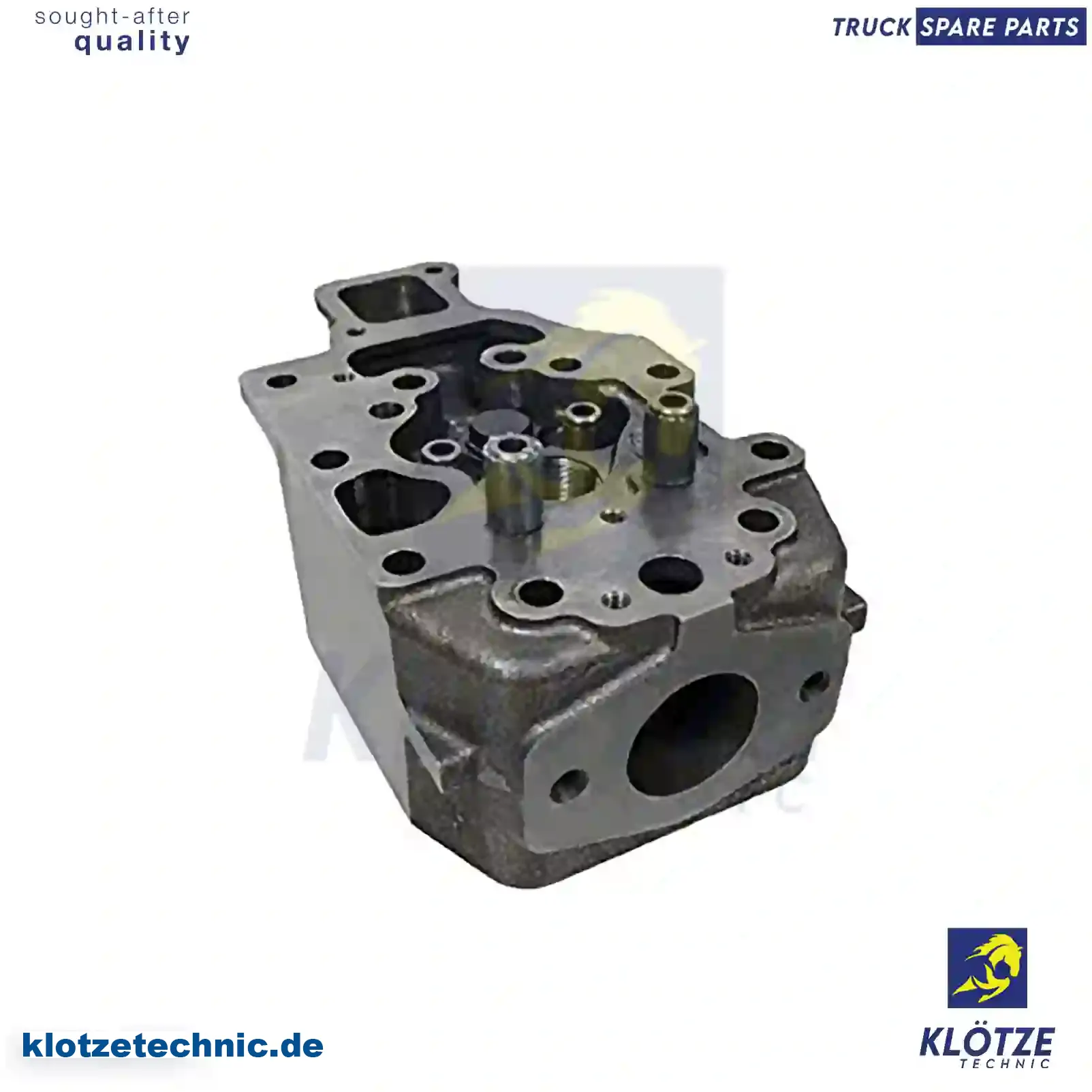 Cylinder Head, Without Valves 3350100020, 3460100520, 3460100820, 3550100220, 3550100820, 3350100020, 3460100520, 3460100820, 3550100220, 3550100820 || Klötze Technic Automotive Air Brake Systems