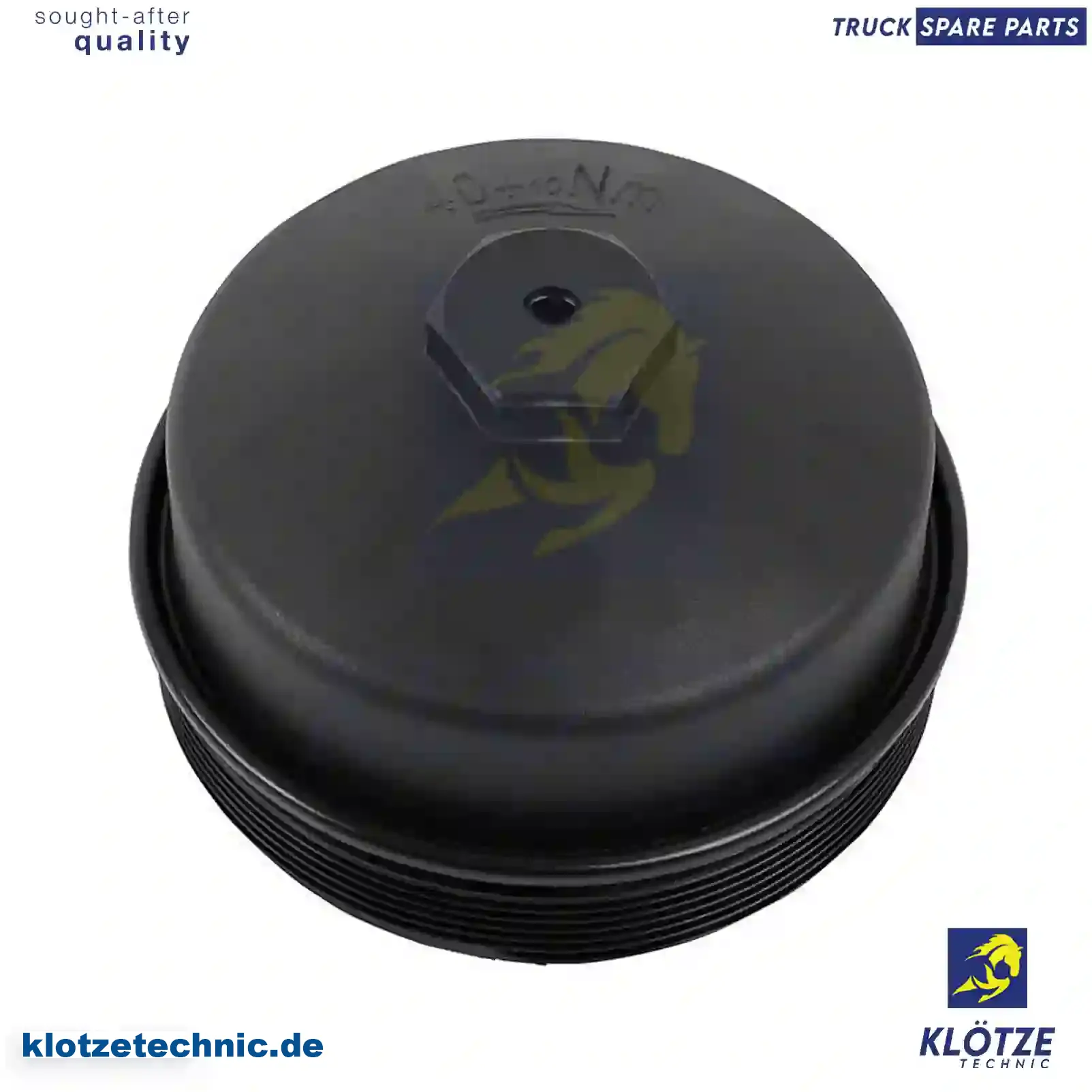 Oil Filter Cover, Plastic, With O-Ring 4571840008, 5411840208, ZG01728-0008, 4571840008, 5411840208, ZG01728-0008 || Klötze Technic Automotive Air Brake Systems