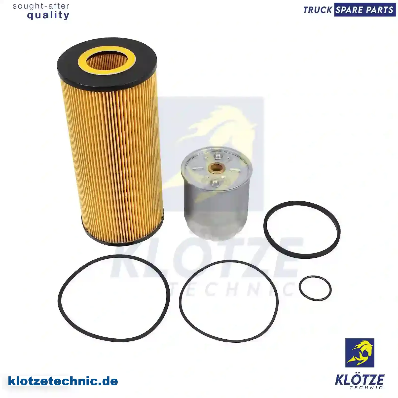Oil Filter Kit, For Biodiesel-Engines 5411800109, 5411840525, 7424993650, ZG01750-0008, 5411800109, 5411840525, 7424993650, ZG01750-0008 || Klötze Technic Automotive Air Brake Systems