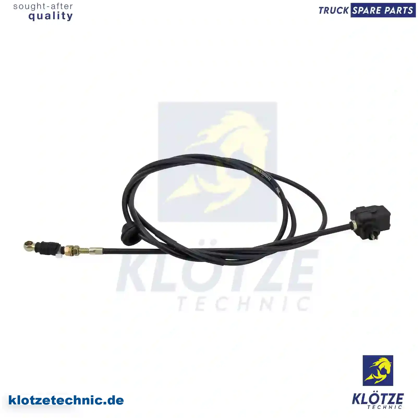 Throttle Cable, Hand Throttle Control 6553000032, 6553000032 || Klötze Technic Automotive Air Brake Systems
