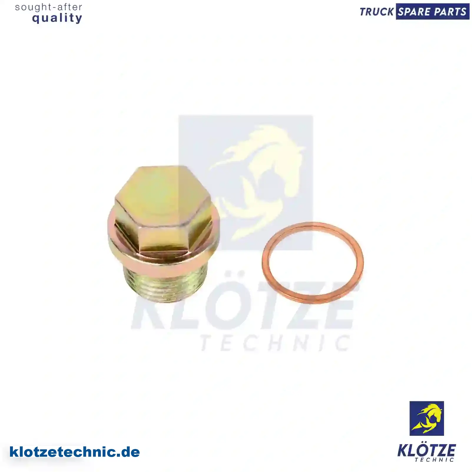 Screw Plug, With Seal Ring 4429970030S, 4429970030S || Klötze Technic Automotive Air Brake Systems