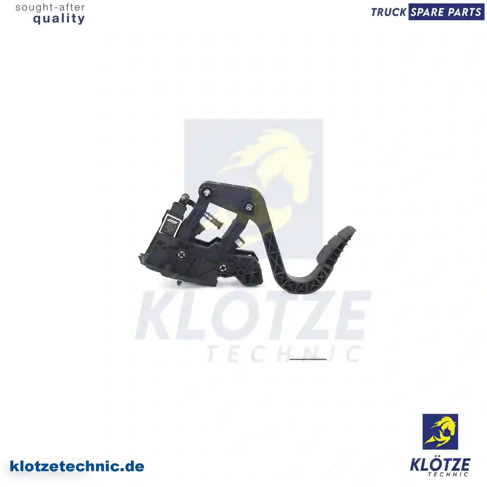 Accelerator Pedal, With Sensor 1729022, 1753411, 2007508, 2395418, ZG60008-0008, 1729022, 1753411, 2007508, 2395418, ZG60008-0008 || Klötze Technic Automotive Air Brake Systems