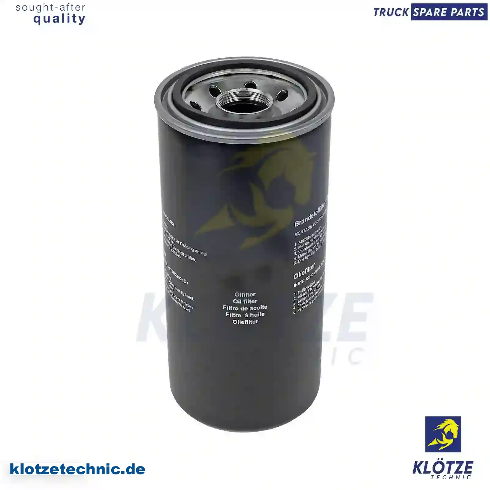 Oil Filter 1327672, 1529644, 1327672, 1529644 || Klötze Technic Automotive Air Brake Systems