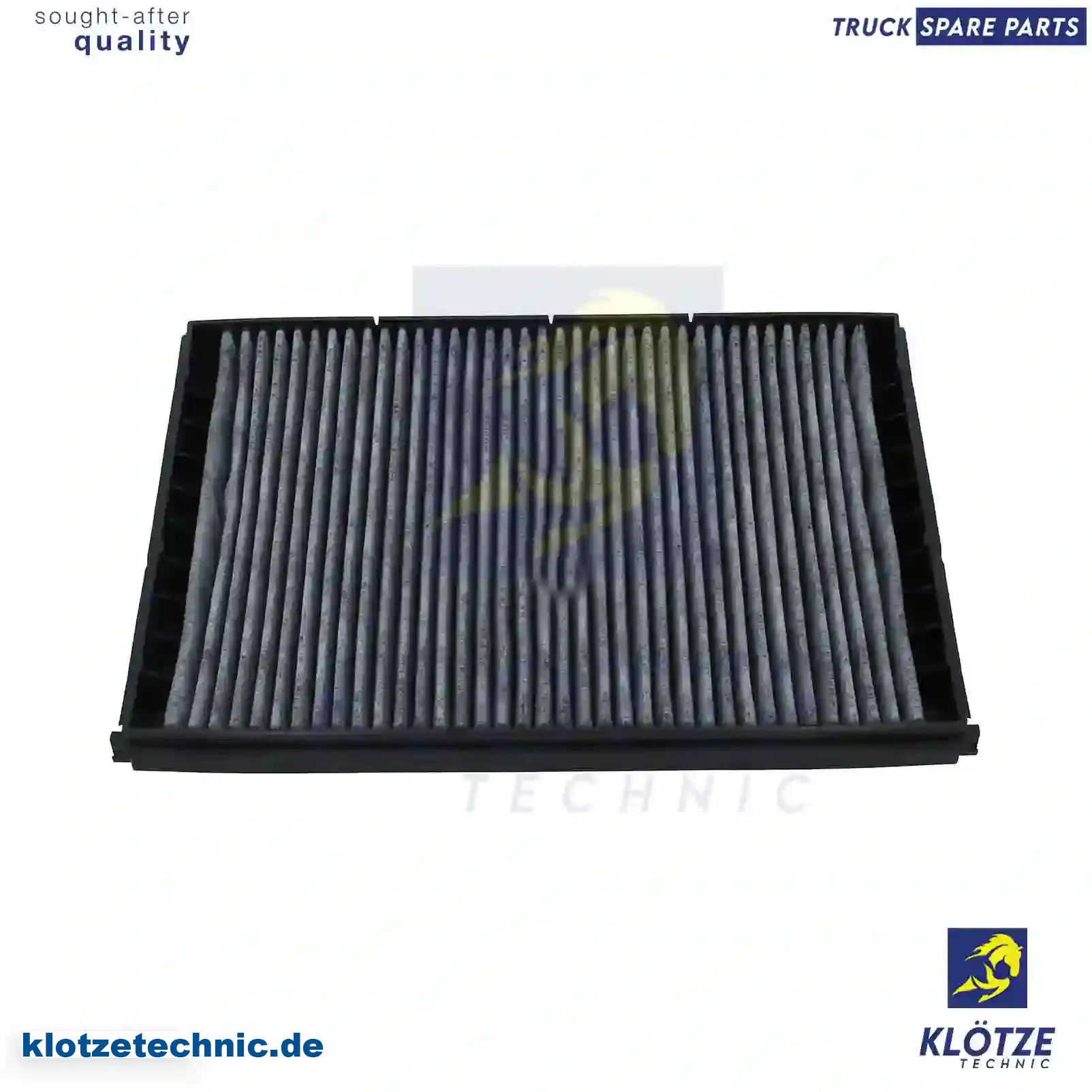 Cabin Air Filter, Activated Carbon 1953596, 1953596 || Klötze Technic Automotive Air Brake Systems