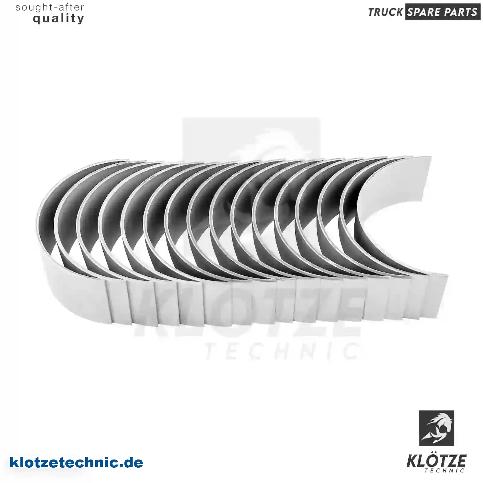 Con rod bearing kit, 1531989, 1531989S, 1548131, 1729992, 1785693, 1785693S, 550480, ZG02542-0008 || Klötze Technic Automotive Air Brake Systems