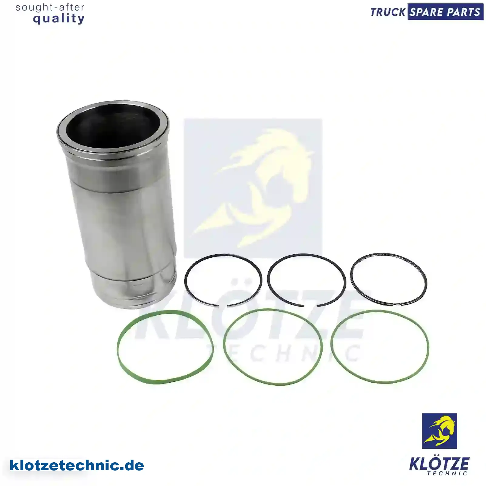 Cylinder liner, with piston rings, 551358, , , || Klötze Technic Automotive Air Brake Systems