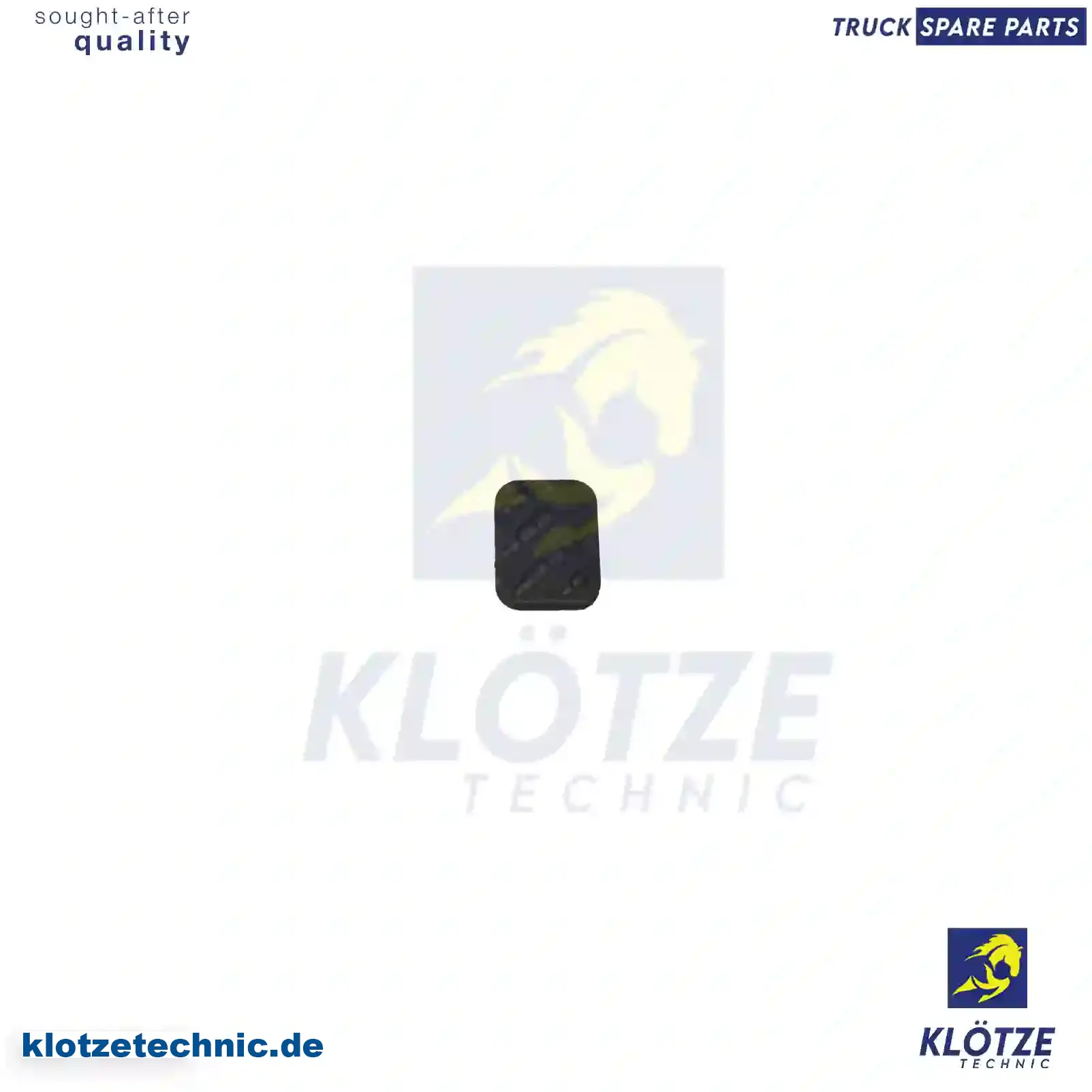 Pedal rubber, 1405405, 5010269306, ZG40021-0008 || Klötze Technic Automotive Air Brake Systems