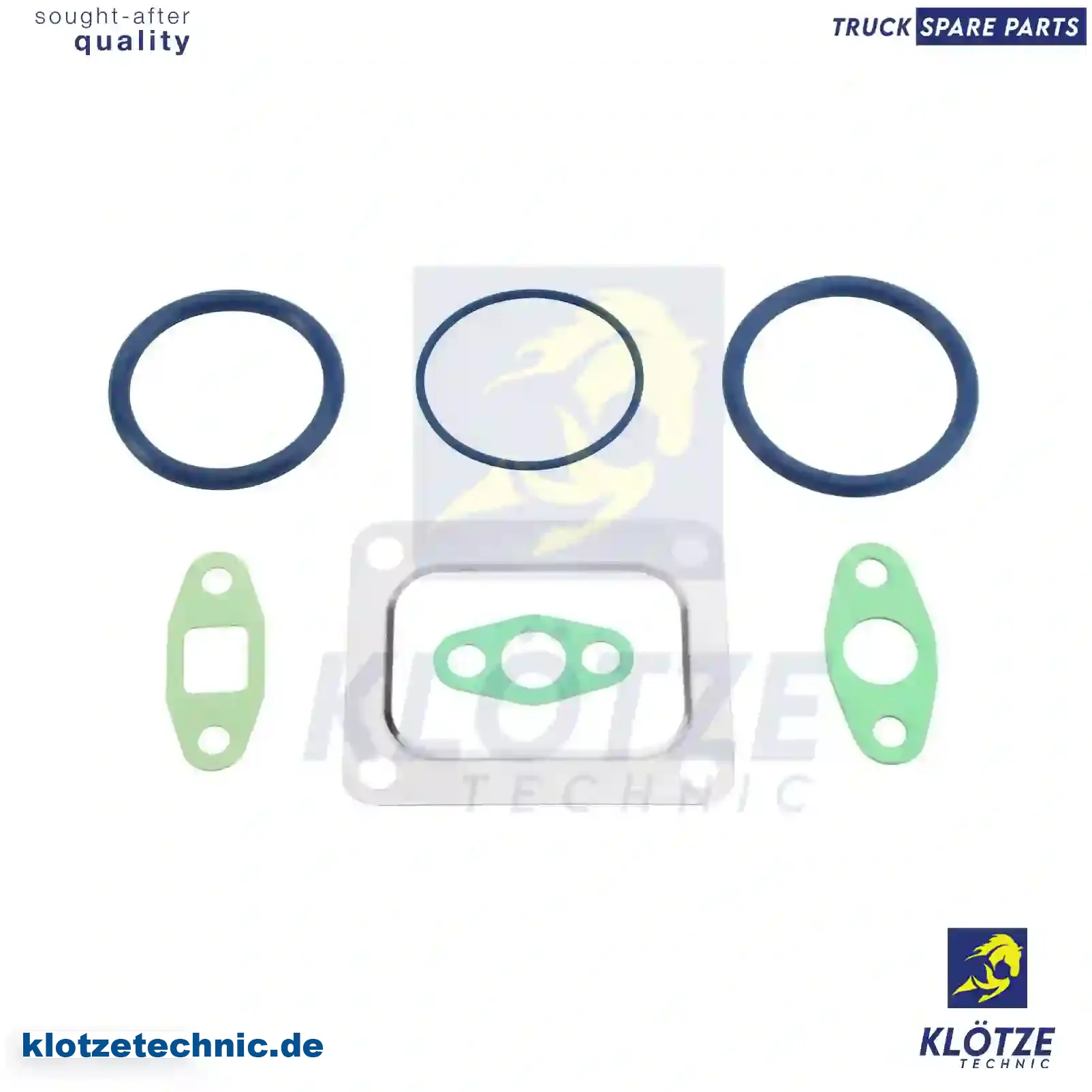 Gasket kit, turbocharger, 270757, 270758, 275759, 275760, 276815 || Klötze Technic Automotive Air Brake Systems