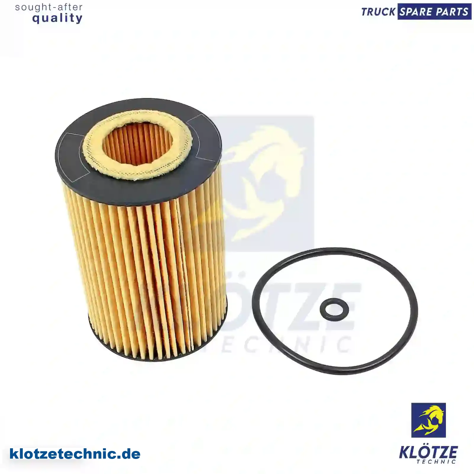 Oil filter insert, 65055046000, 03N115562, 03N115562B || Klötze Technic Automotive Air Brake Systems