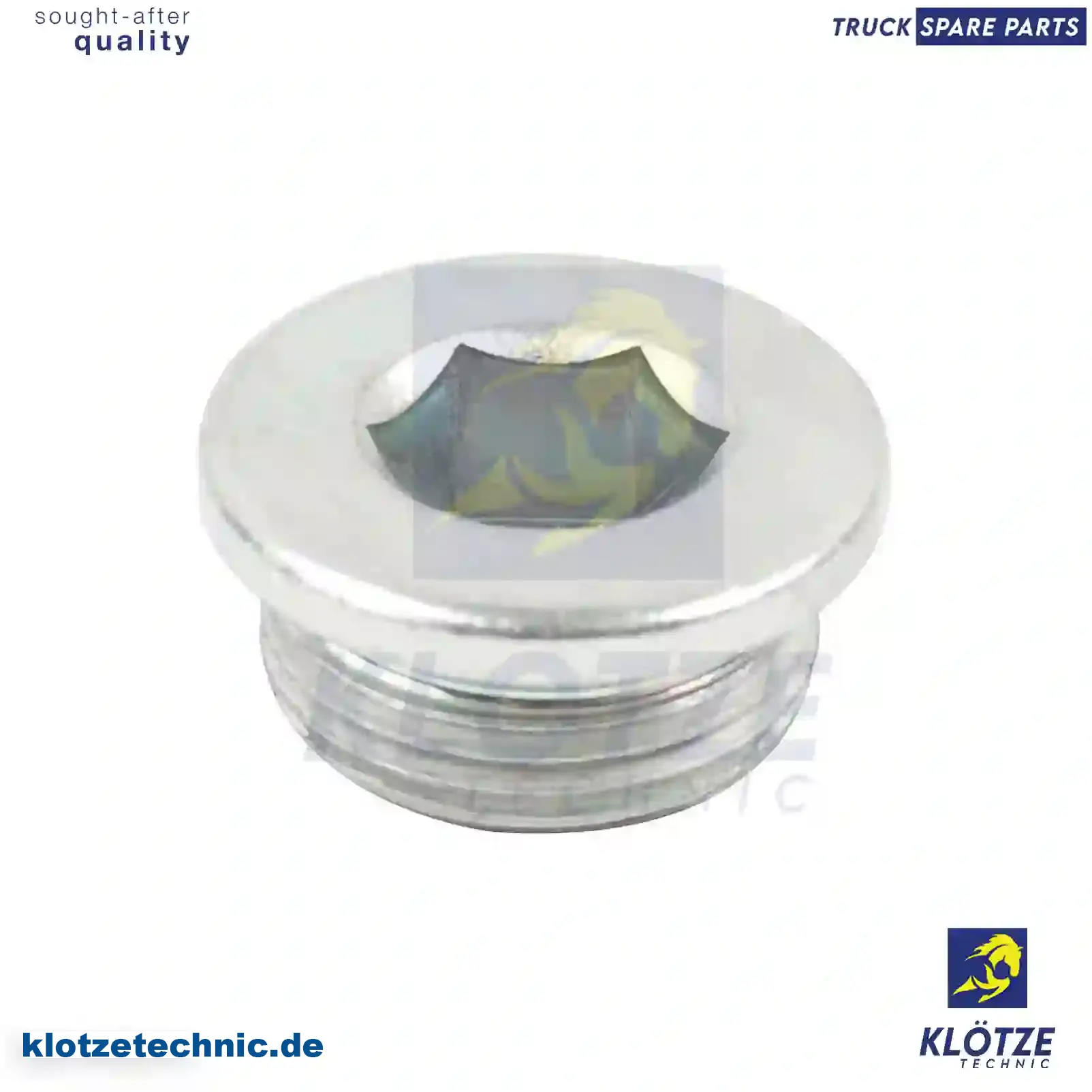 Oil drain plug, 031125, 16993411, 16993411, 031125 || Klötze Technic Automotive Air Brake Systems