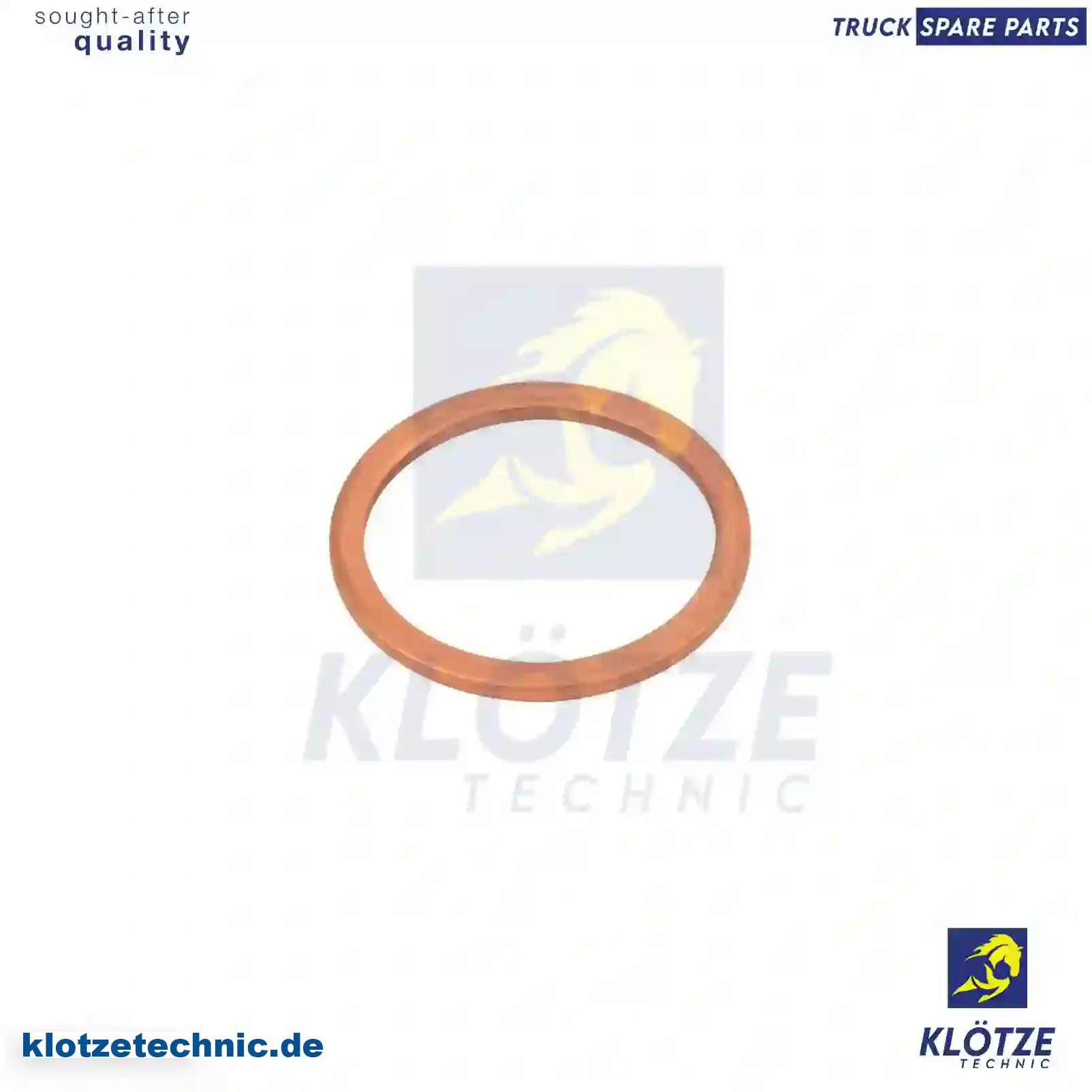 Copper washer, 5003062008, , , || Klötze Technic Automotive Air Brake Systems