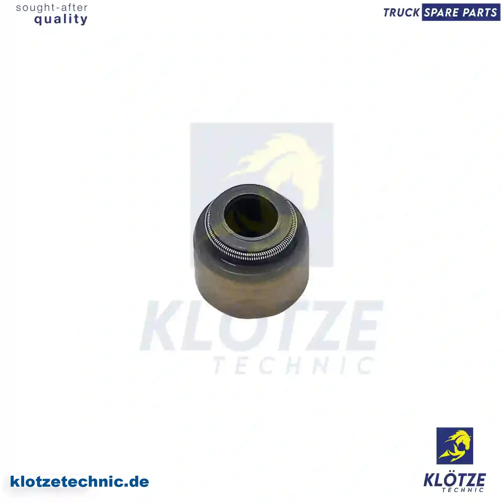 Valve stem seal, 1957263, 93188619, 93196697, 13207-53F00, 13207-D0111, 4416537, 4418975, 13207D0111, 7701064021 || Klötze Technic Automotive Air Brake Systems