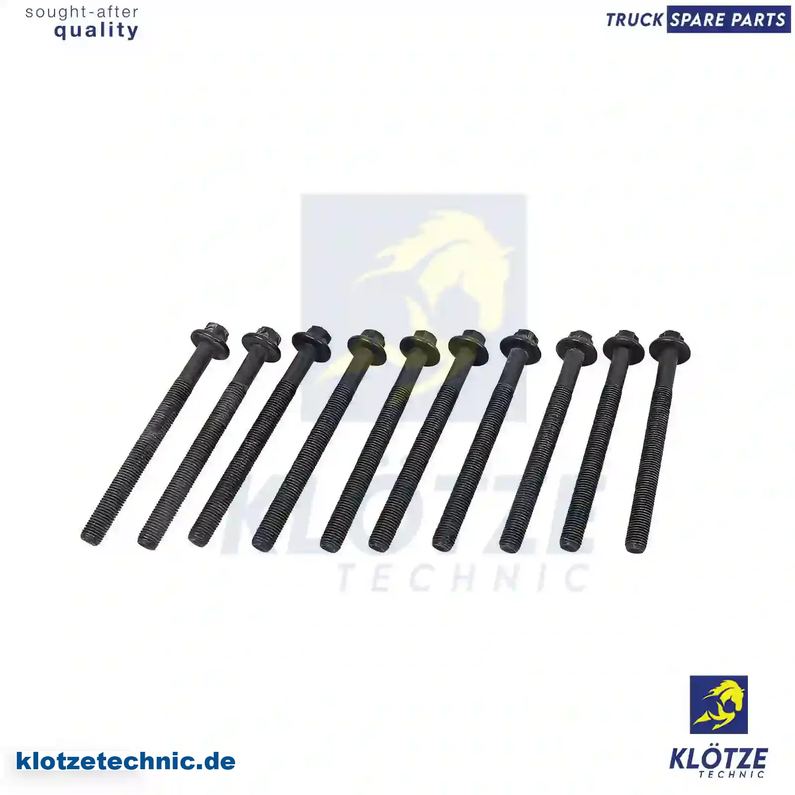 Cylinder head screw kit, 9112240, 11057-00QAB, 4404240, 7701473571, 8200009120 || Klötze Technic Automotive Air Brake Systems