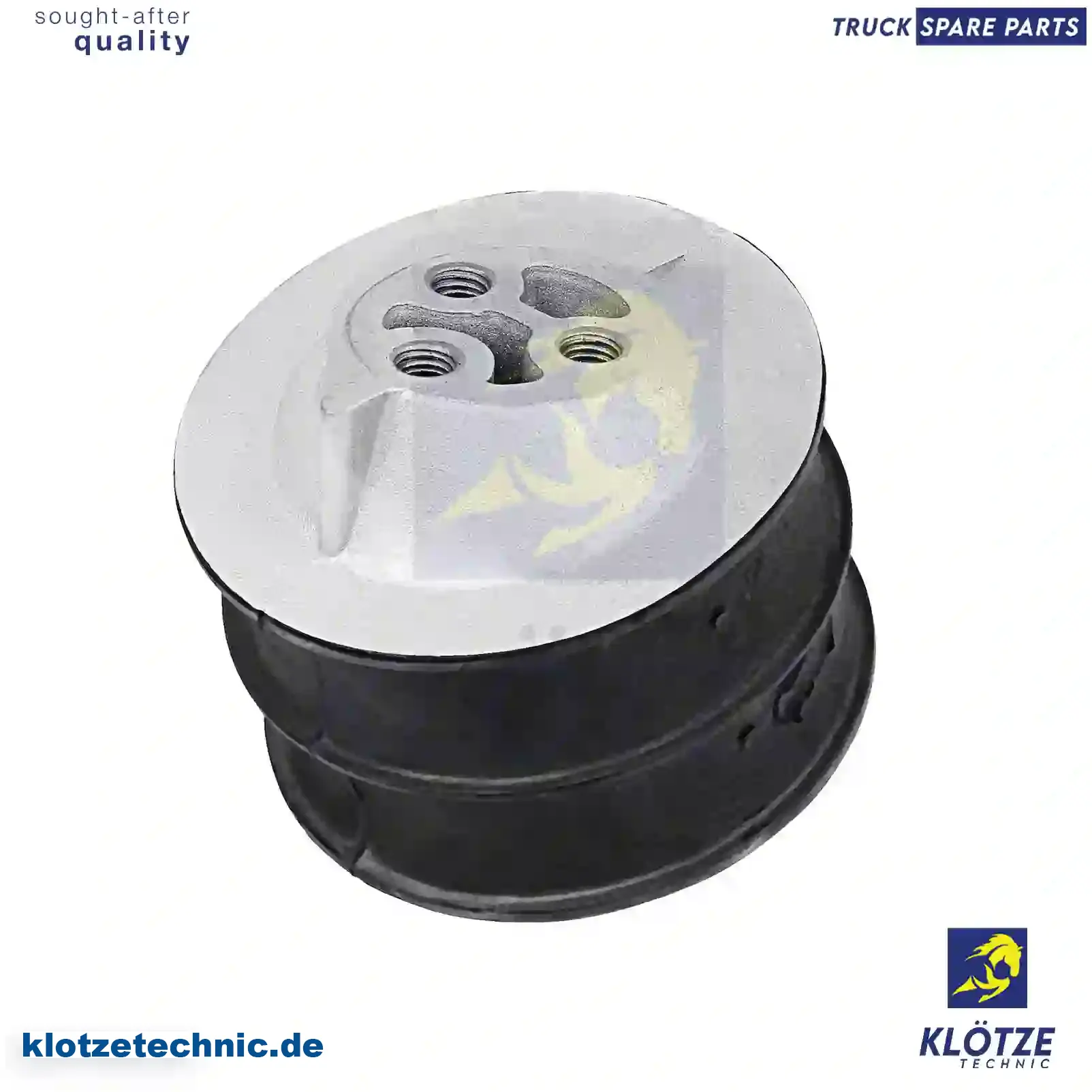 Rubber mounting, marked: yellow, 1371729, 1423012, 1475868, ZG40111-0008 || Klötze Technic Automotive Air Brake Systems