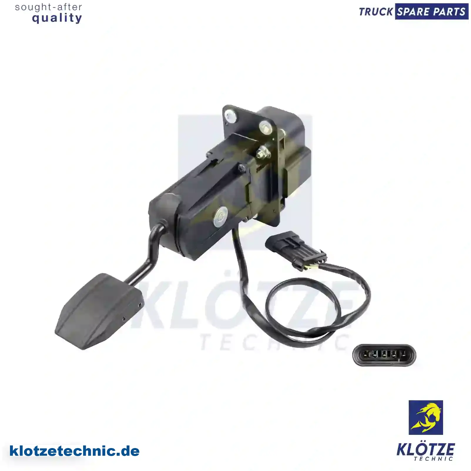 Accelerator pedal, with sensor, 41001211, 41017405, 504152162, ZG60016-0008 || Klötze Technic Automotive Air Brake Systems