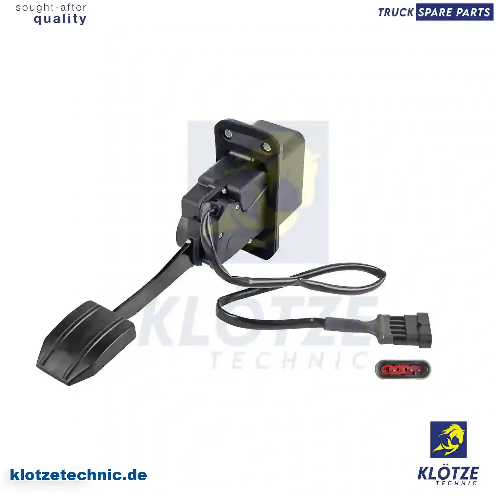 Accelerator pedal, with sensor, 41227742 || Klötze Technic Automotive Air Brake Systems