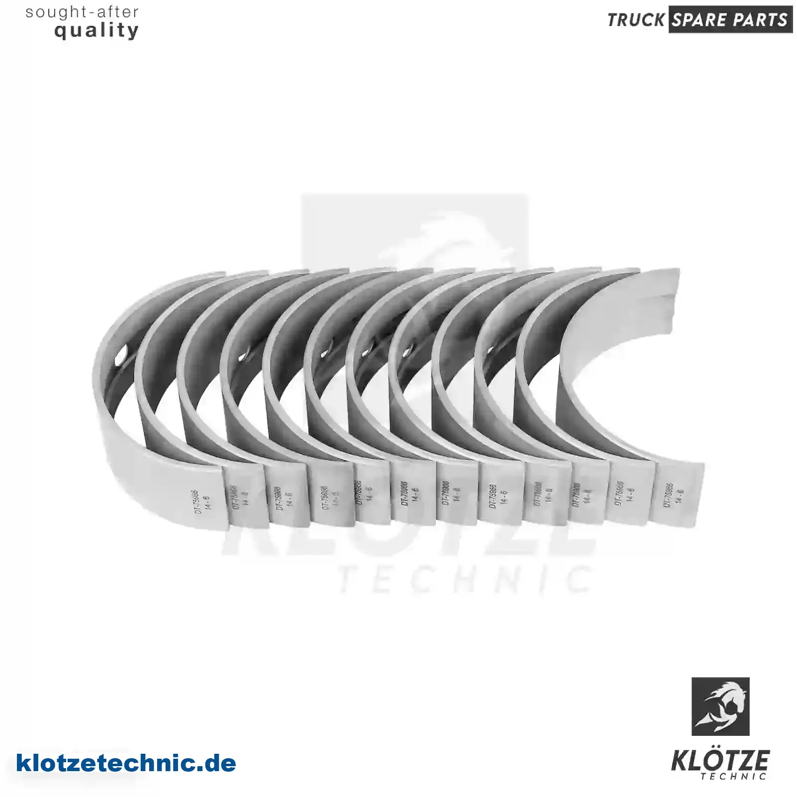Main bearing kit, 02991776, 02991780, 02991836, 02991840, 02991776, 02991776S, 02991780, 2991776, 2991776S || Klötze Technic Automotive Air Brake Systems