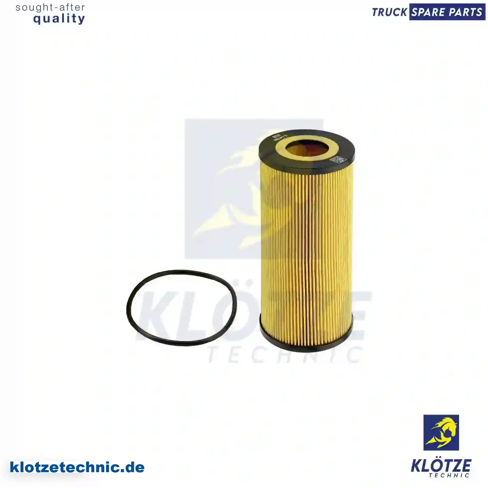 Oil filter insert, 02931093, 04208015, 02931093, 02931093, 04208015, 51055040096, 82055046096, 93215250017, 5001846993, ZG01734-0008 || Klötze Technic Automotive Air Brake Systems
