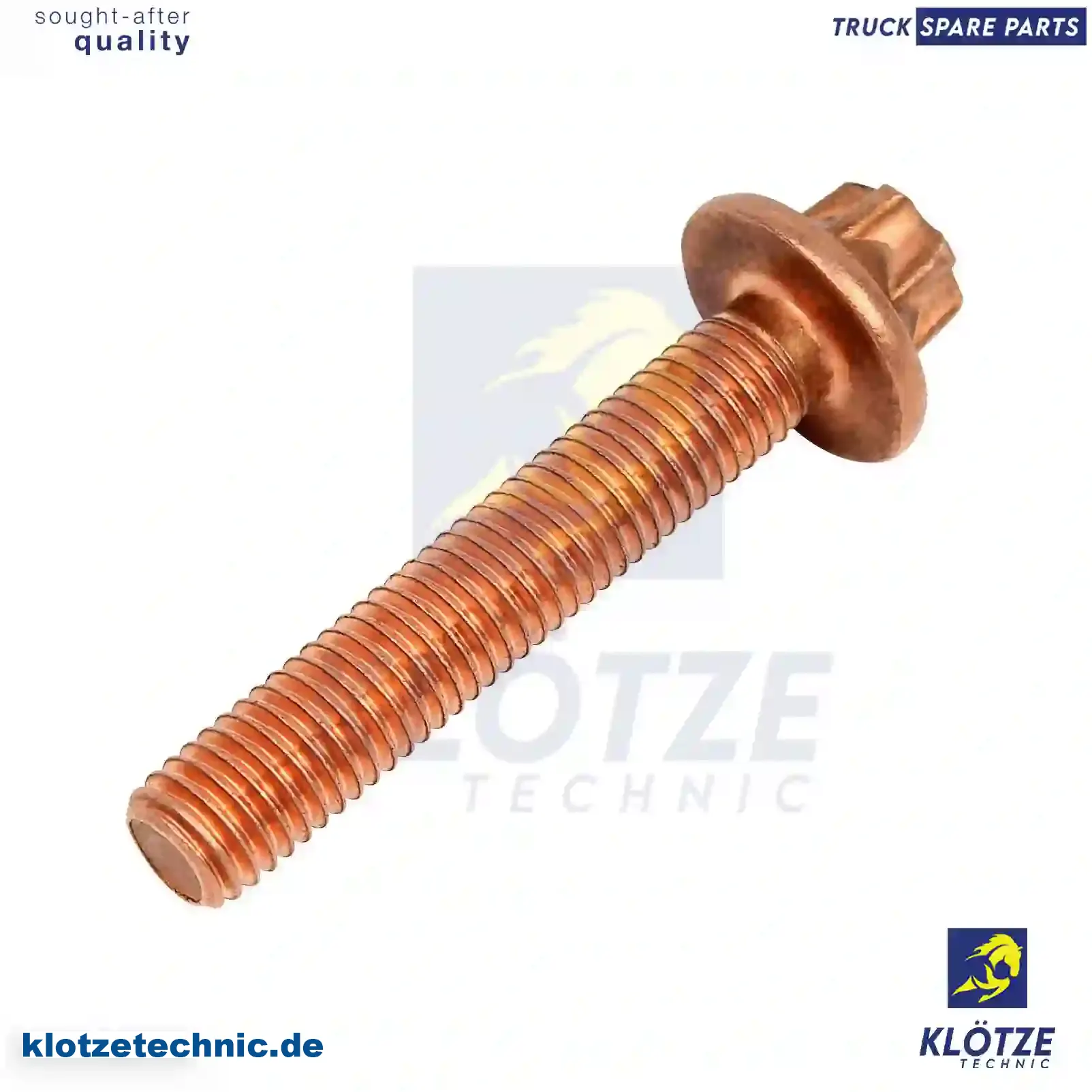 Screw, exhaust manifold, 51900010123, 51900010166, 51904300045, 51904900030, 2V5103448D, ZG01966-0008 || Klötze Technic Automotive Air Brake Systems