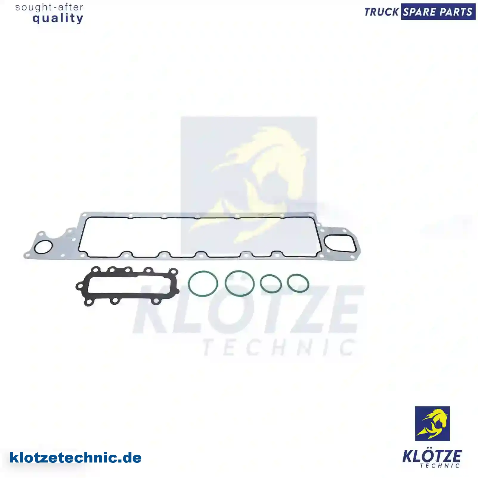 Gasket kit, oil cooler, 1484765S3, 1484766S3, 1907534S, 2267661S2 || Klötze Technic Automotive Air Brake Systems