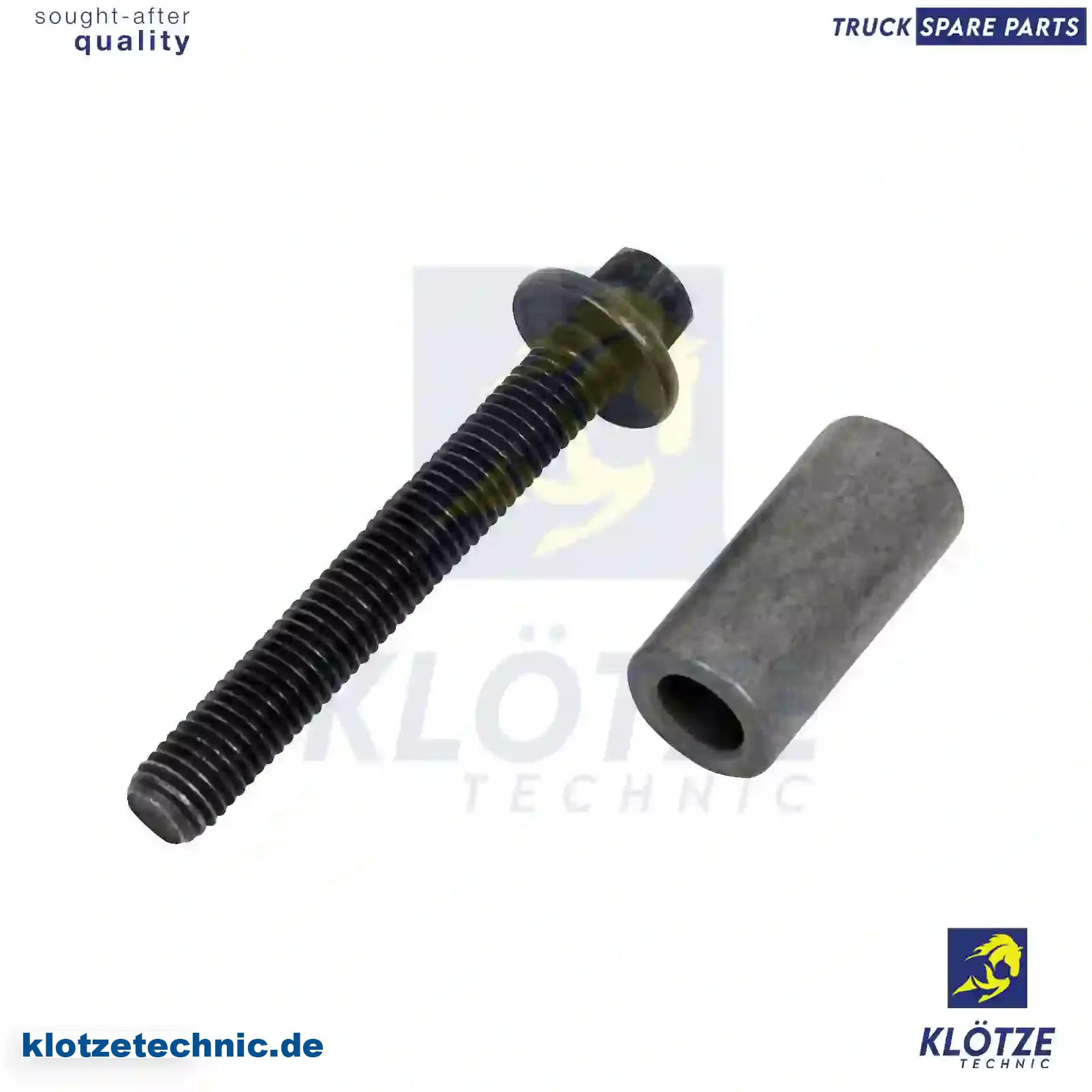 Screw with sleeve, exhaust manifold, 1859636, ZG01977-0008, || Klötze Technic Automotive Air Brake Systems