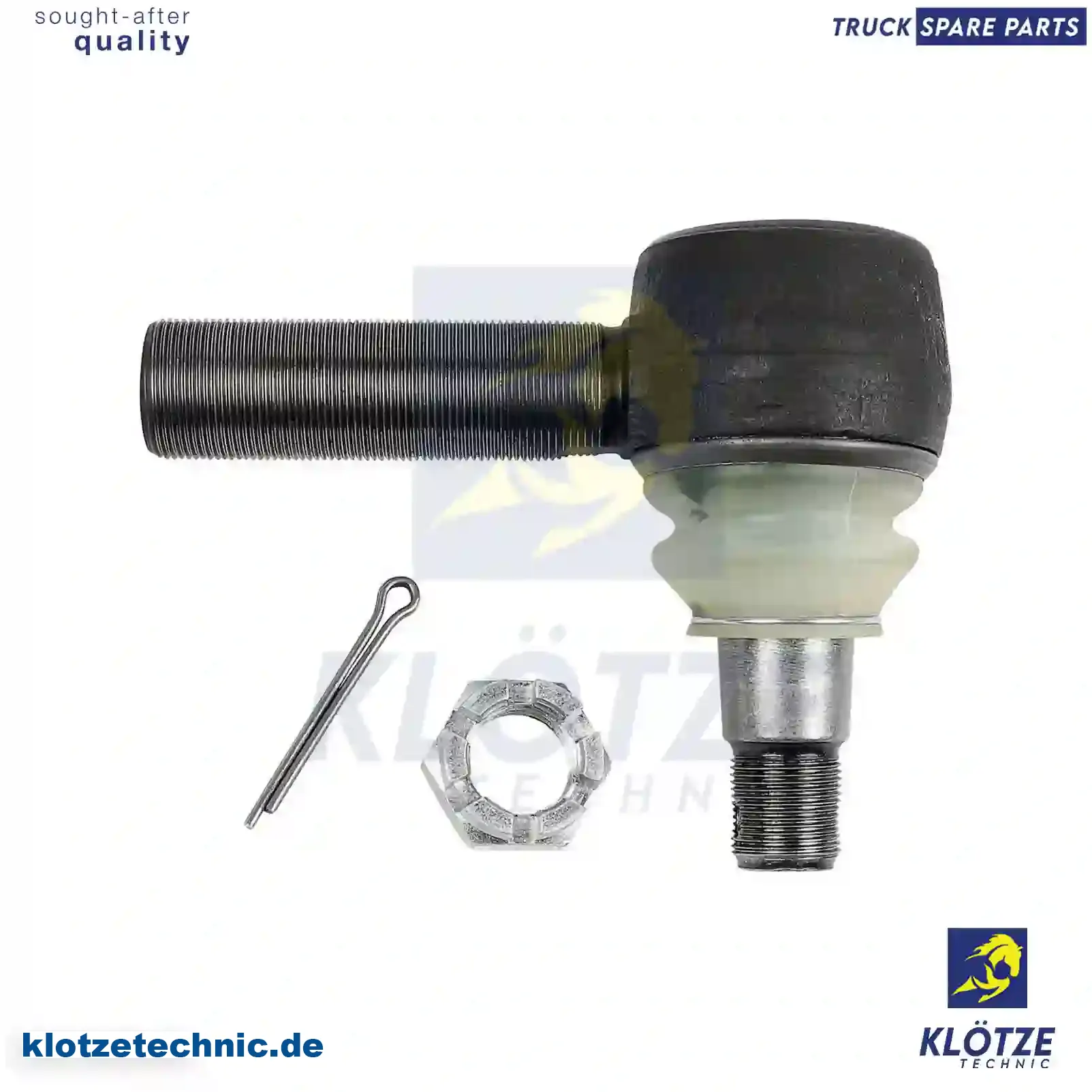 Ball joint, right hand thread, 0586714, 0607073, 0609634, 0609643, 1228110, 1326861, 586714, 607073, 609634, 609643, 81953010022, 1337367, 325536, 352646 || Klötze Technic Automotive Air Brake Systems
