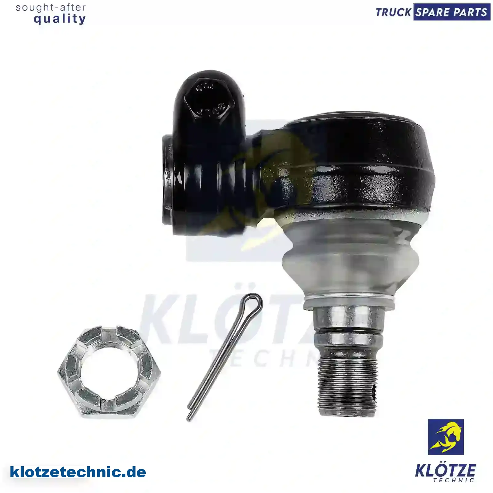 Ball joint, right hand thread, 42533073, 5001849879, 81953016280, 81953016335, 81953016338, 82953010010, 0004609348, 0004634429, 0009964845, 0014607048, 6994600548, 011019859, 122162800, 5001849879, 1394443, 281953016280, ZG40385-0008 || Klötze Technic Automotive Air Brake Systems