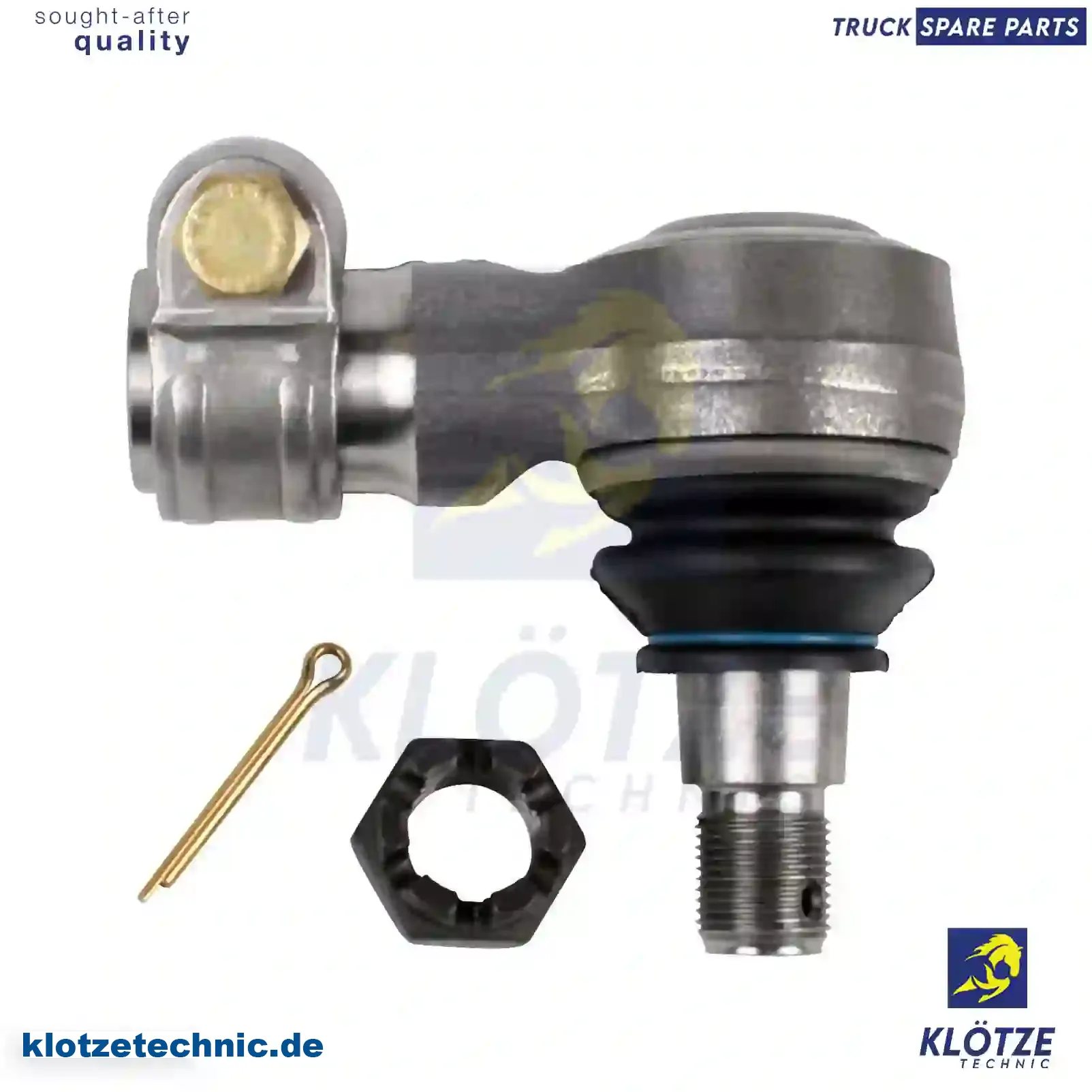 Ball joint, right hand thread, 1299555, 0004632329, 0004632629, 120110404, ZG40399-0008 || Klötze Technic Automotive Air Brake Systems