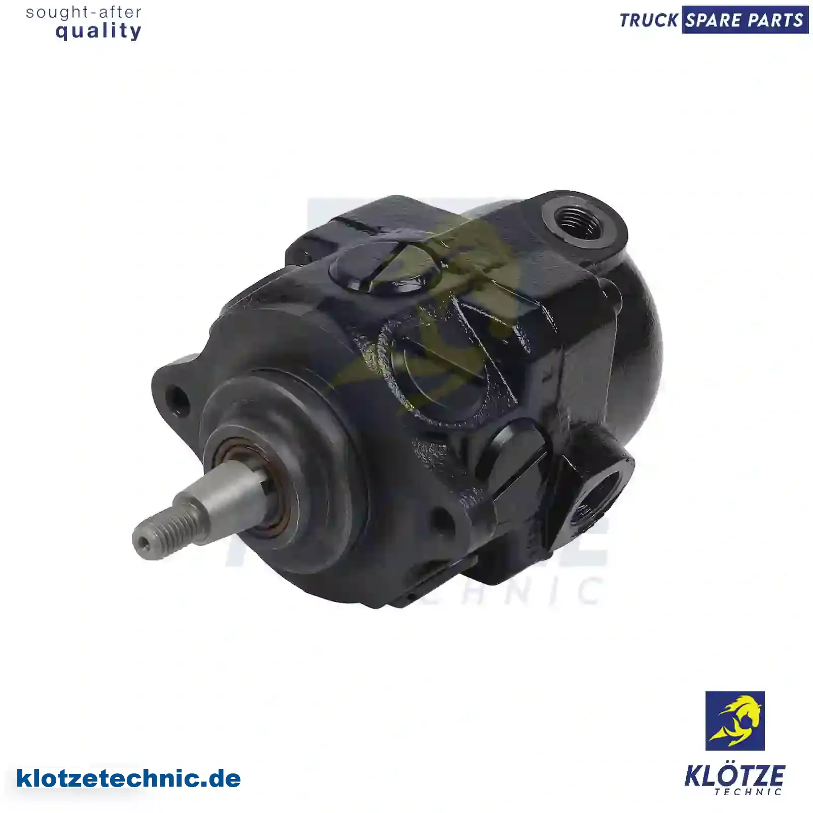 Servo pump, 7408150641, 7423055326, 7485013171, 7485019171, 23055326, 8113662, 8119662, 8150641, ZG40569-0008 || Klötze Technic Automotive Air Brake Systems