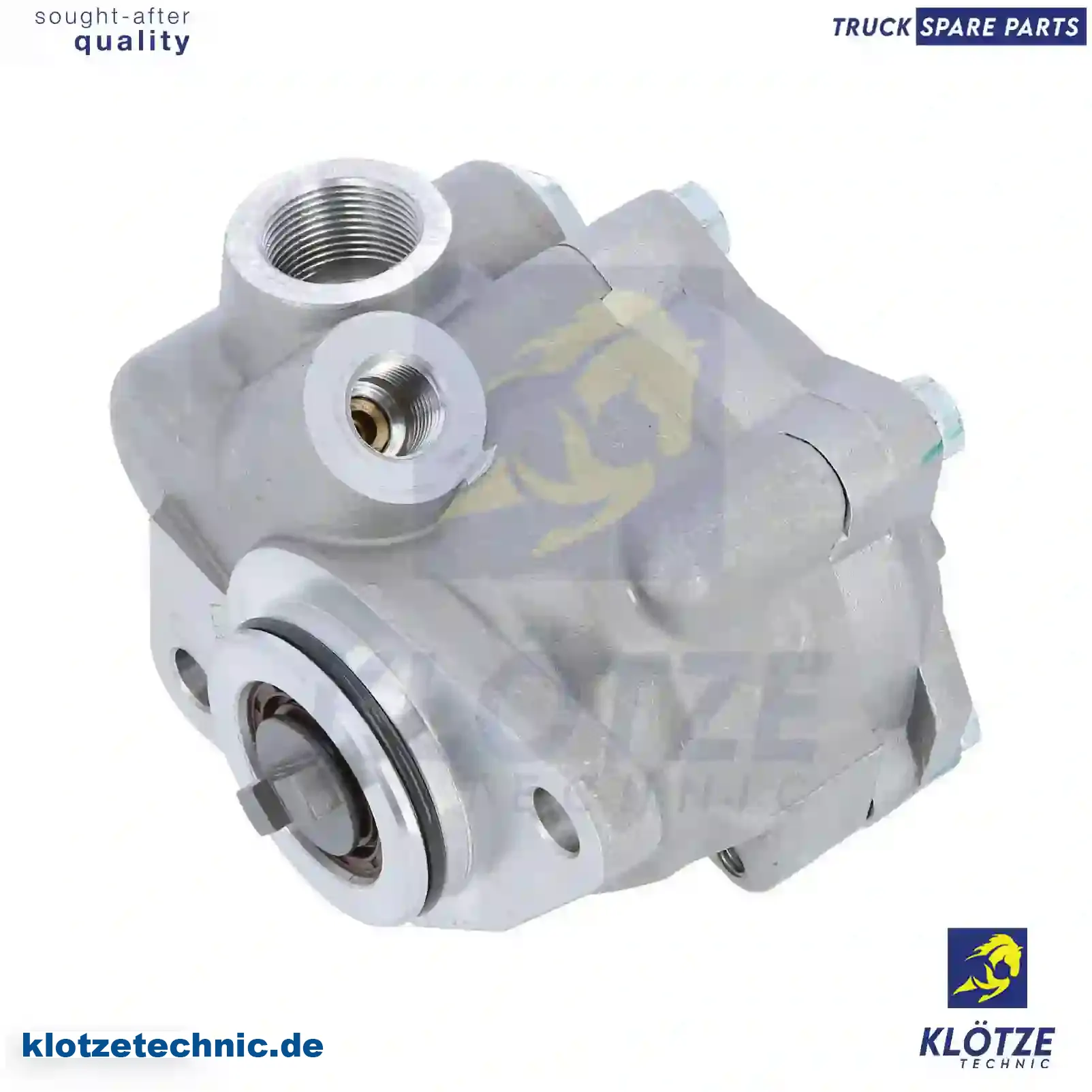 Servo pump, aluminium, 0004601480, 0004602480, 000460248080, 0004606680, 000460668080, 000460668080RW, 0004666680, 0004666701, 0014606080, 0014664301, 0024604080, 0024607680, 0024665701, 3454660001, ZG40610-0008 || Klötze Technic Automotive Air Brake Systems
