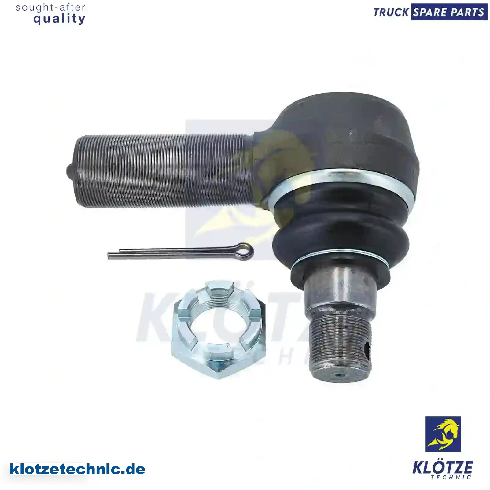 Ball joint, right hand thread, 00101347, 00113251, 98133359, 0218081200, 634303130, 0697221, 697221, F4560S, 8408377, 99707030168, 99708408377, 01686516, 81953016295, 81953016297, 0004601748, 120322305, 53X001A, 2205000400, 6851491000, 5605300511, ZG40392-0008 || Klötze Technic Automotive Air Brake Systems