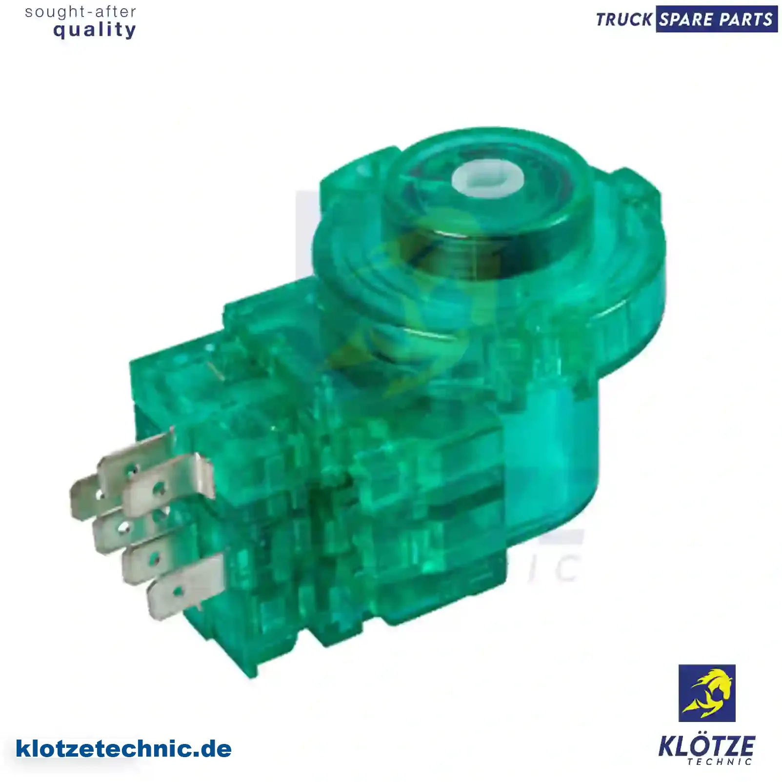 Ignition switch, 6555450008 || Klötze Technic Automotive Air Brake Systems