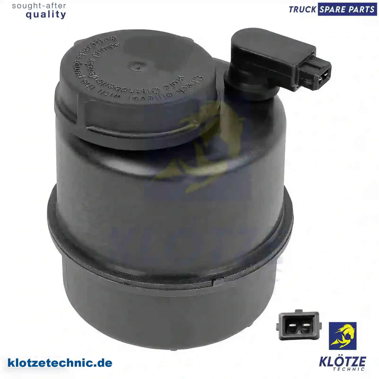 Oil container, with filter and level sensor, 0004665902, 0004667502, 0004668502, ZG03043-0008 || Klötze Technic Automotive Air Brake Systems