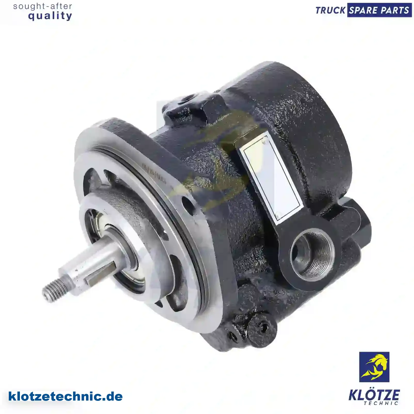 Servo pump, 00481900, 04709321, 04814900, 04833411, 481900, 4833411 || Klötze Technic Automotive Air Brake Systems
