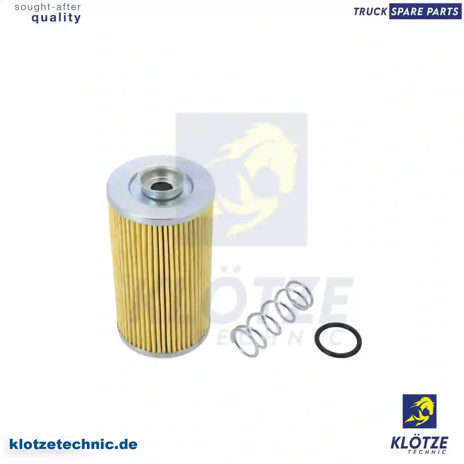 Oil filter insert, 510614308, 81066680006, 81066680007, N1011005885, 1354074, 0000000833, 0120432180, 0132023000, ZG03046-0008 || Klötze Technic Automotive Air Brake Systems