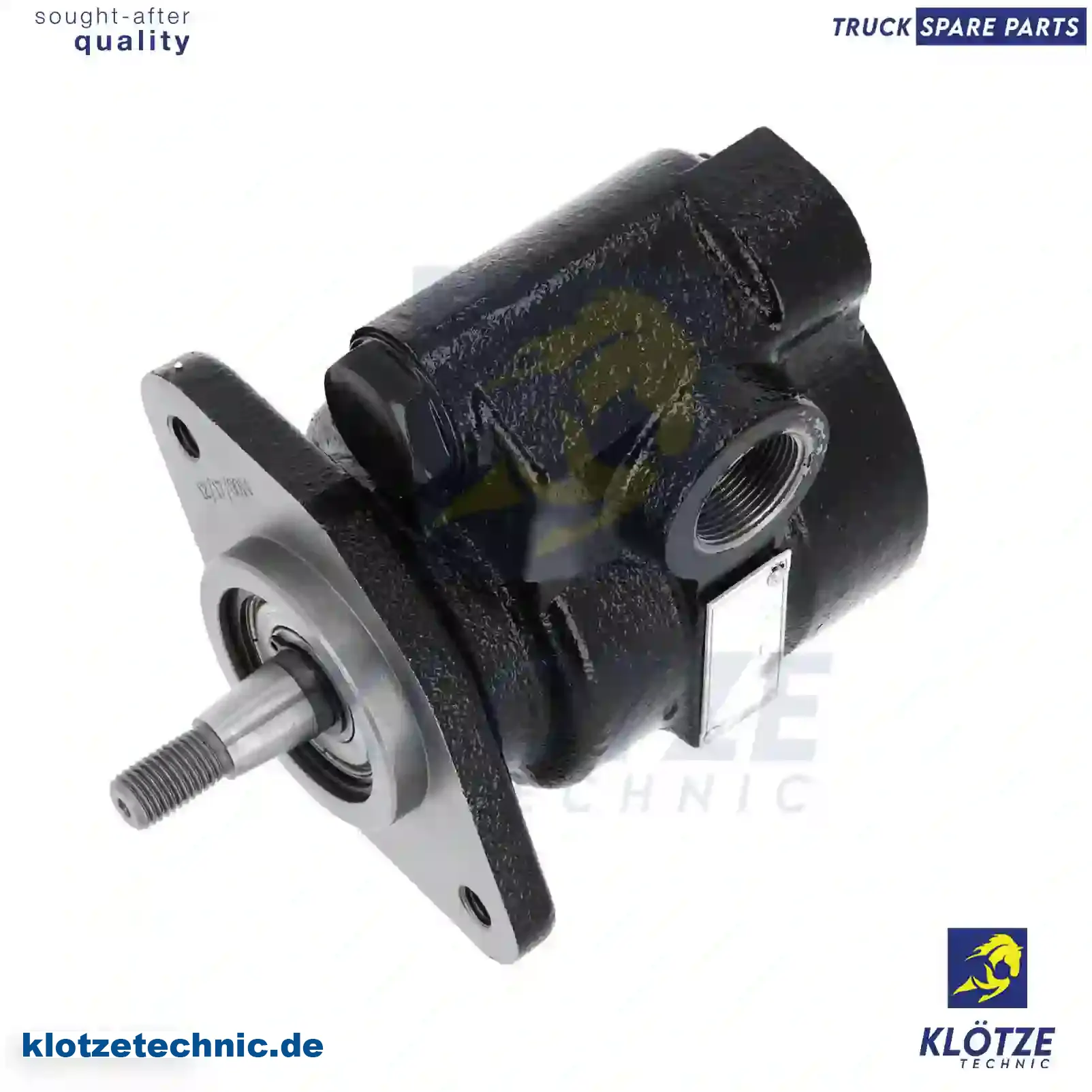 Servo pump, 0647602, 0647602R, 647602, 647602A, 647602R || Klötze Technic Automotive Air Brake Systems